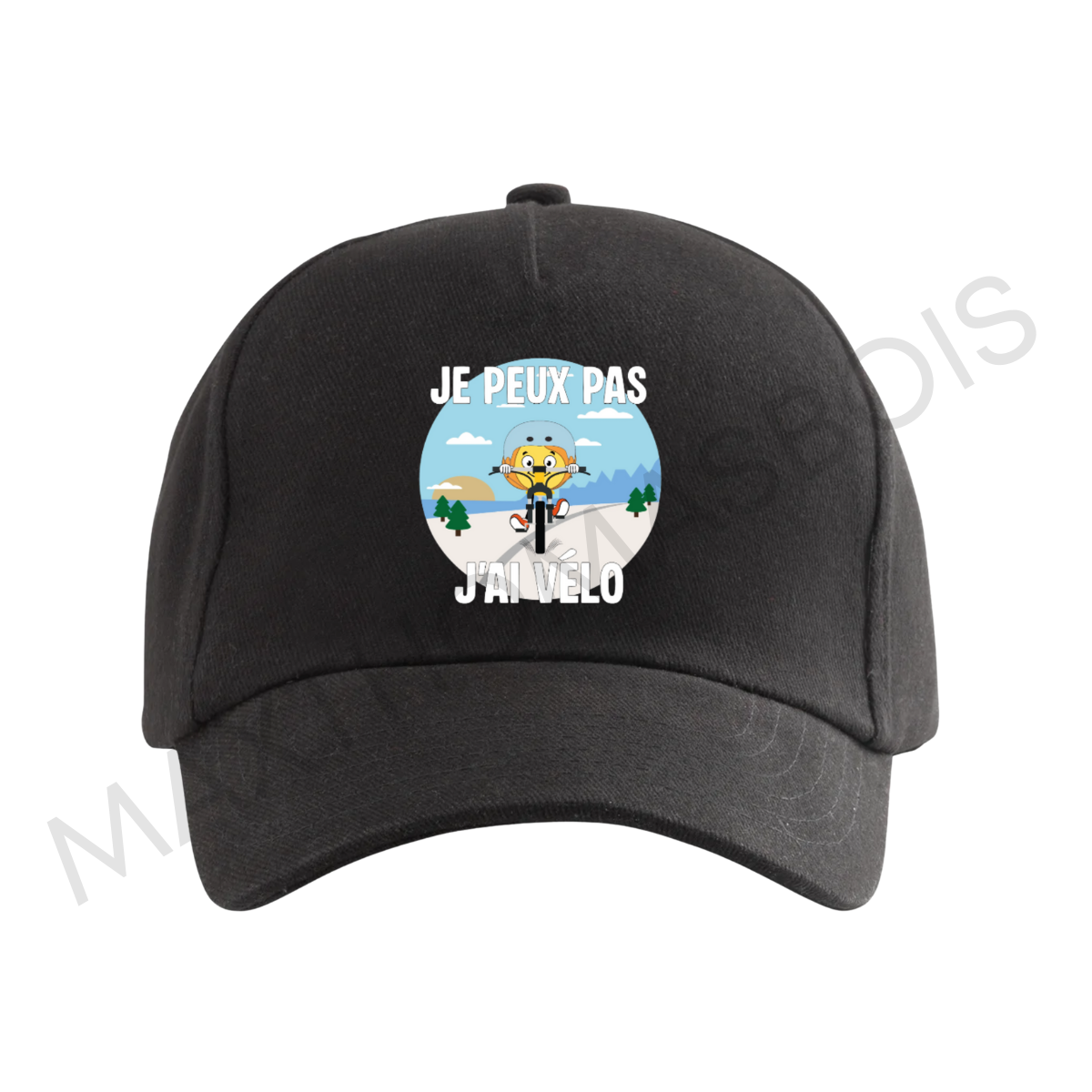 CASQUETTE NOIR PERSONNALISÉE - ADULTE