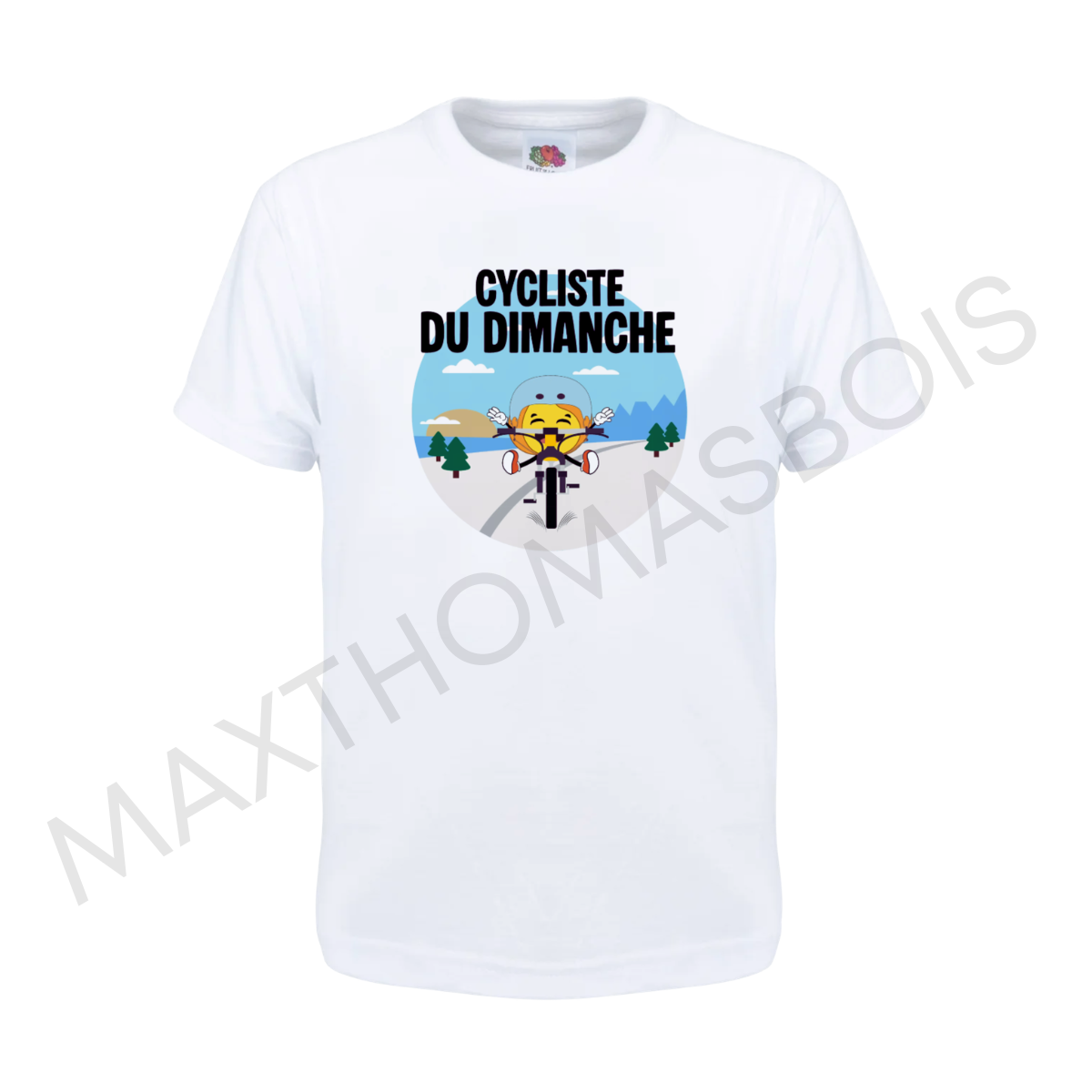 TEE SHIRT BLANC 'FUN' 100% COTON - ENFANT