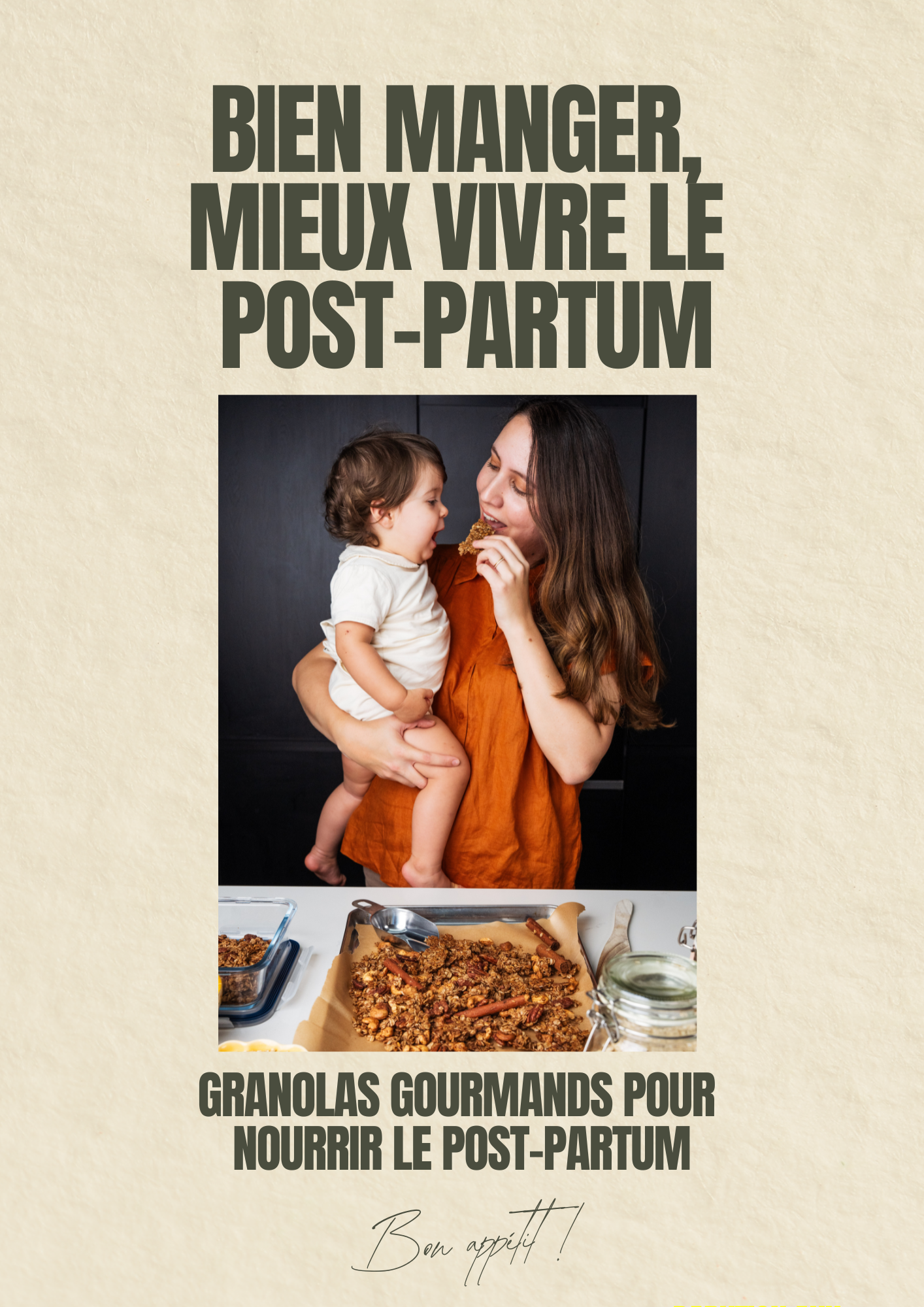 Livre de recette Granolas gourmands pour nourrir le post-partum
