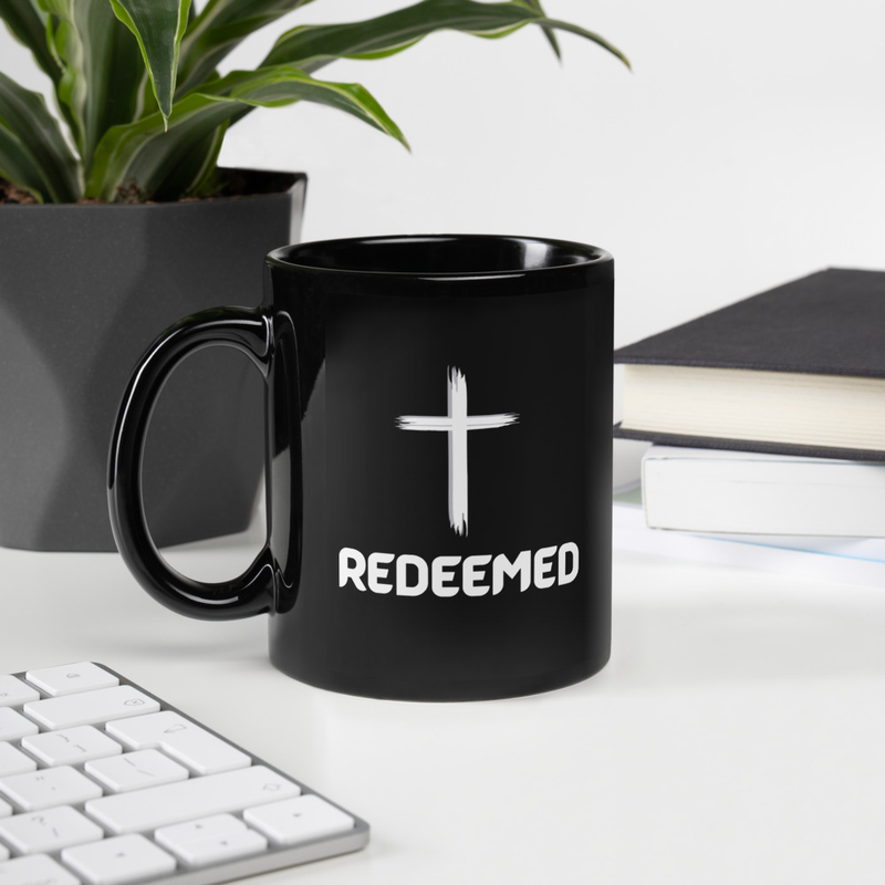 Redeened Black Glossy Mug
