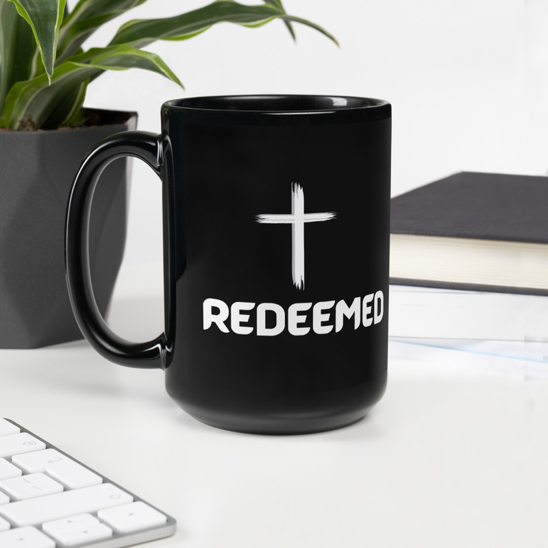 Redeened Black Glossy Mug
