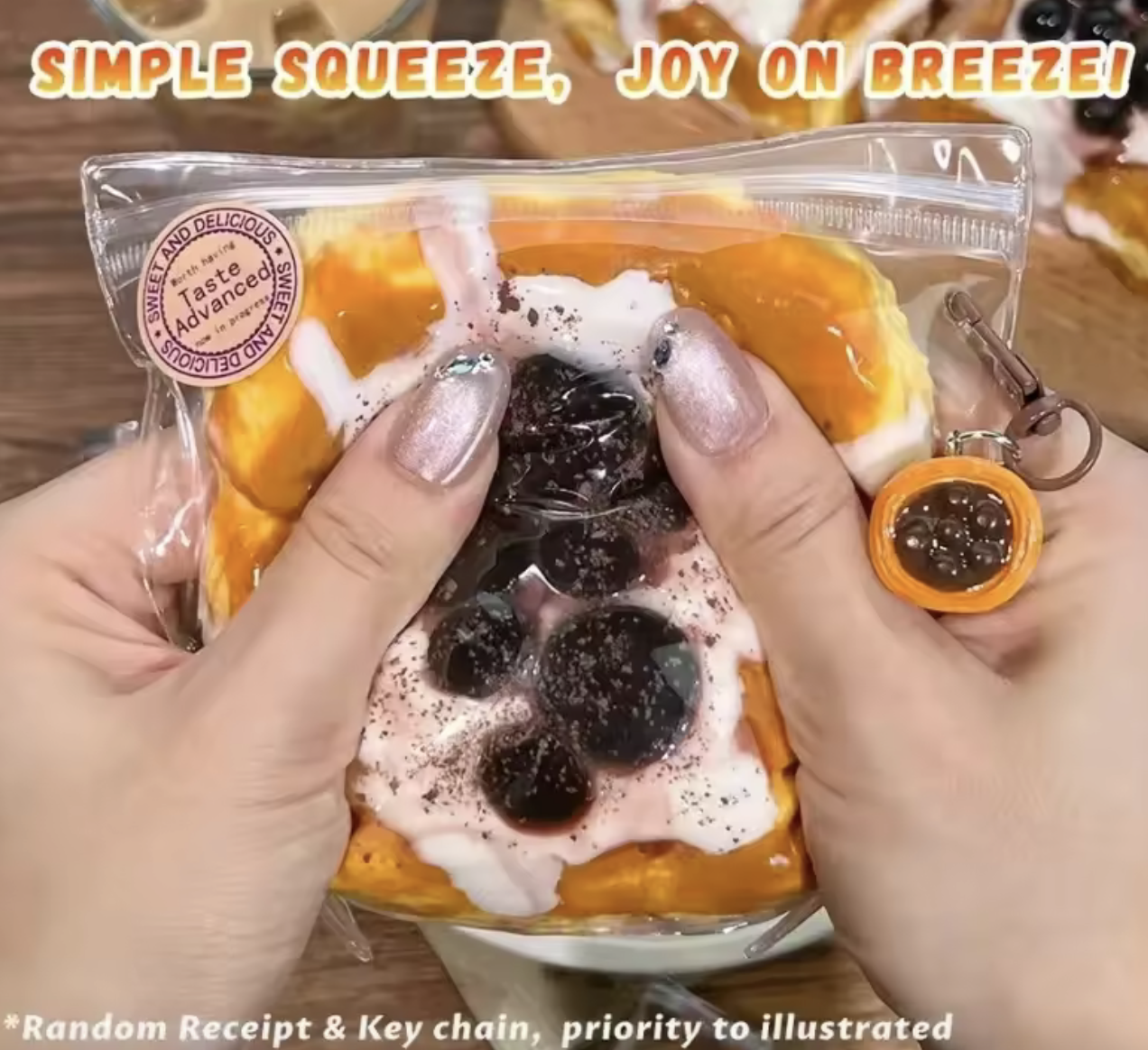 Bubble Tea Toast Squishy Toy