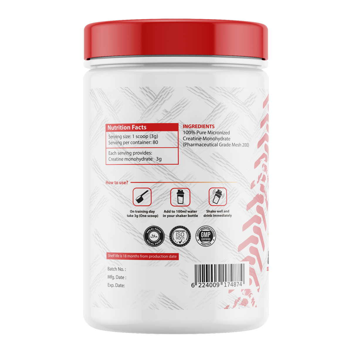 TRACTOR CREATINE 160 SERVINGS 