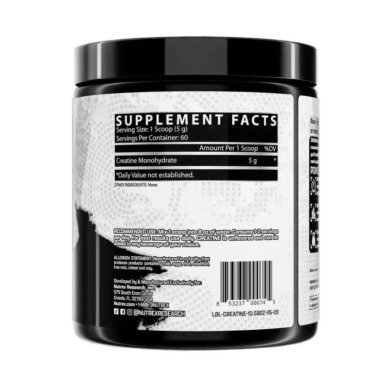NUTREX RESEARCH, CREATINE 60 SERVING 