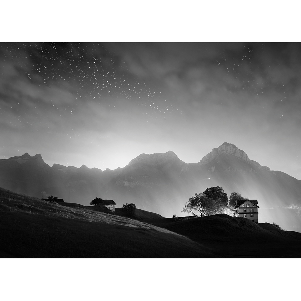 Une nuit en suisse - Carte postale édition limitée