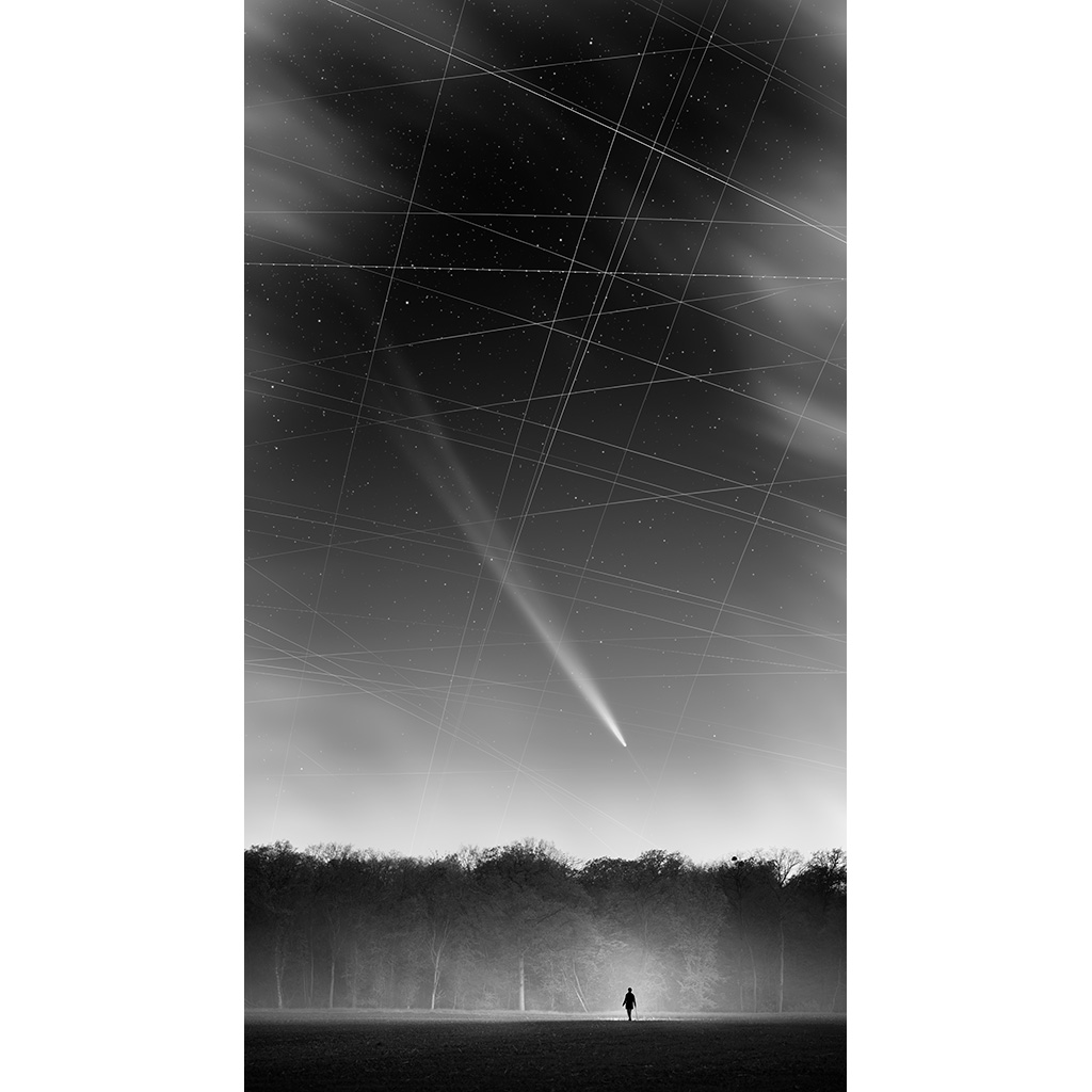 Syndrome  Kessler - La comète - Tirage d'art