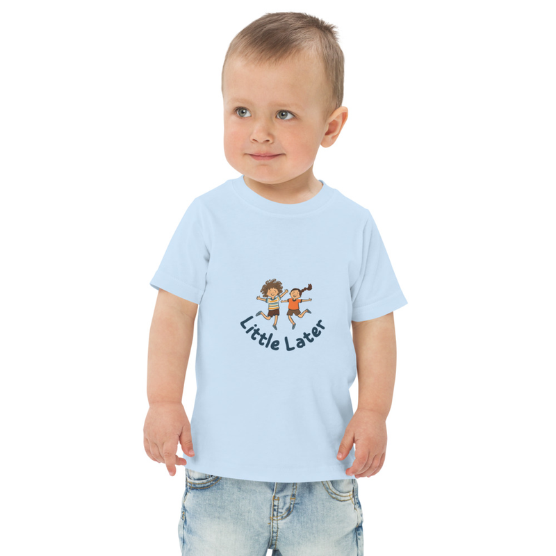 Little Later Toddler Jersey T-shirt — 100% Cotton. Soft & Durable, Active Kids Tee, Sizes 2, 3, 4, 5/6