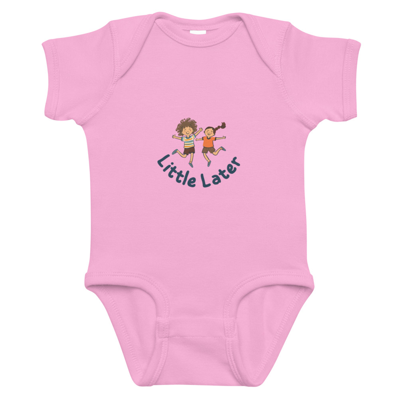 Little Later Baby Onesie — 100% Cotton, Soft & Cozy Keepsake, Perfect Gift, Sizes 6-24 months.
