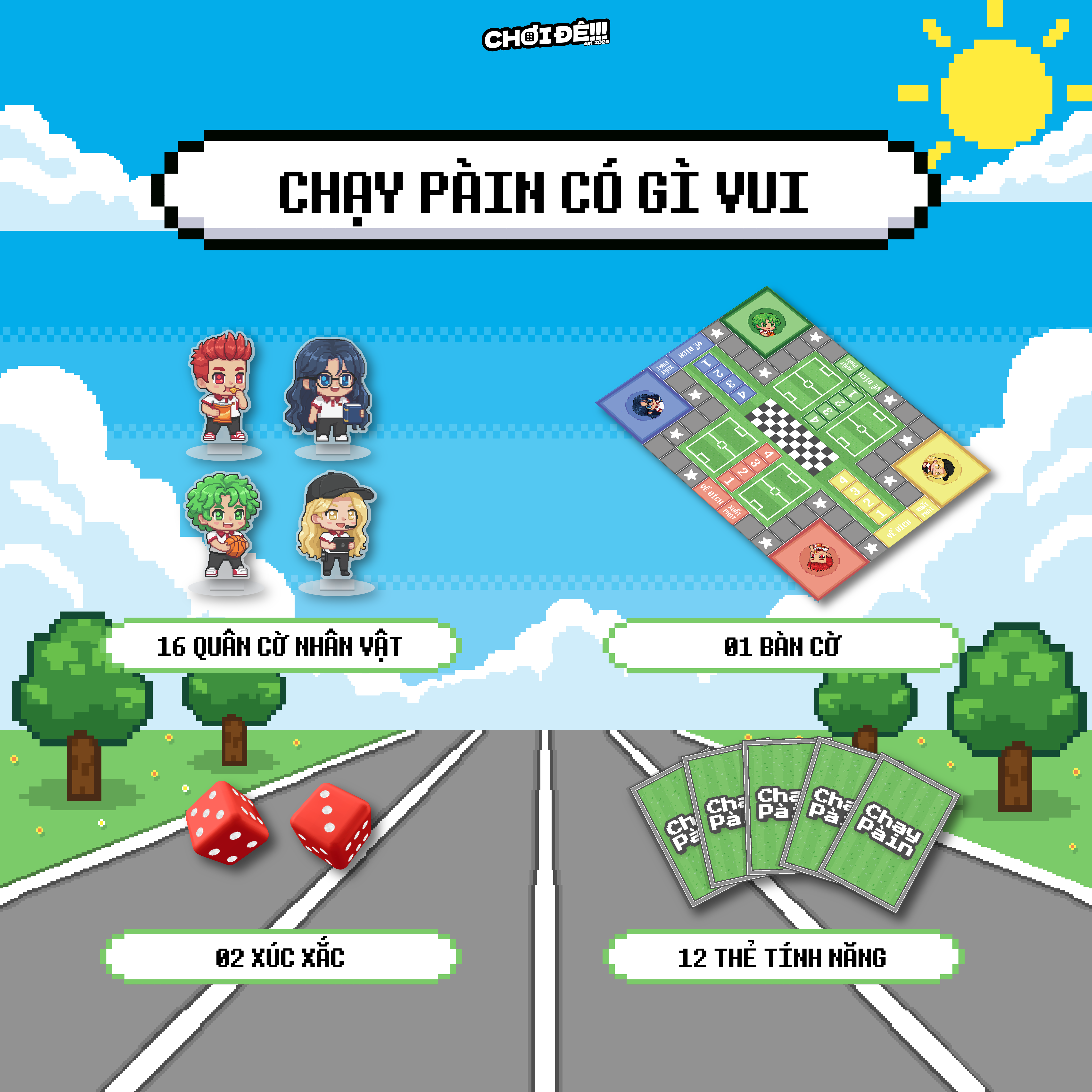 Boardgame Cờ cá ngựa Chạy Pàin