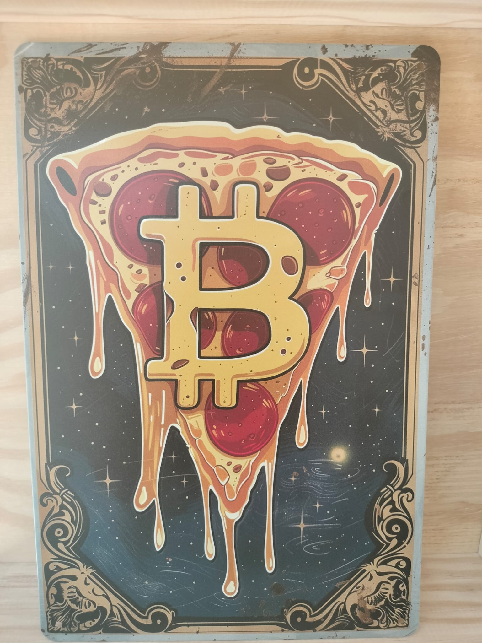Póster Bitcoin Pizza