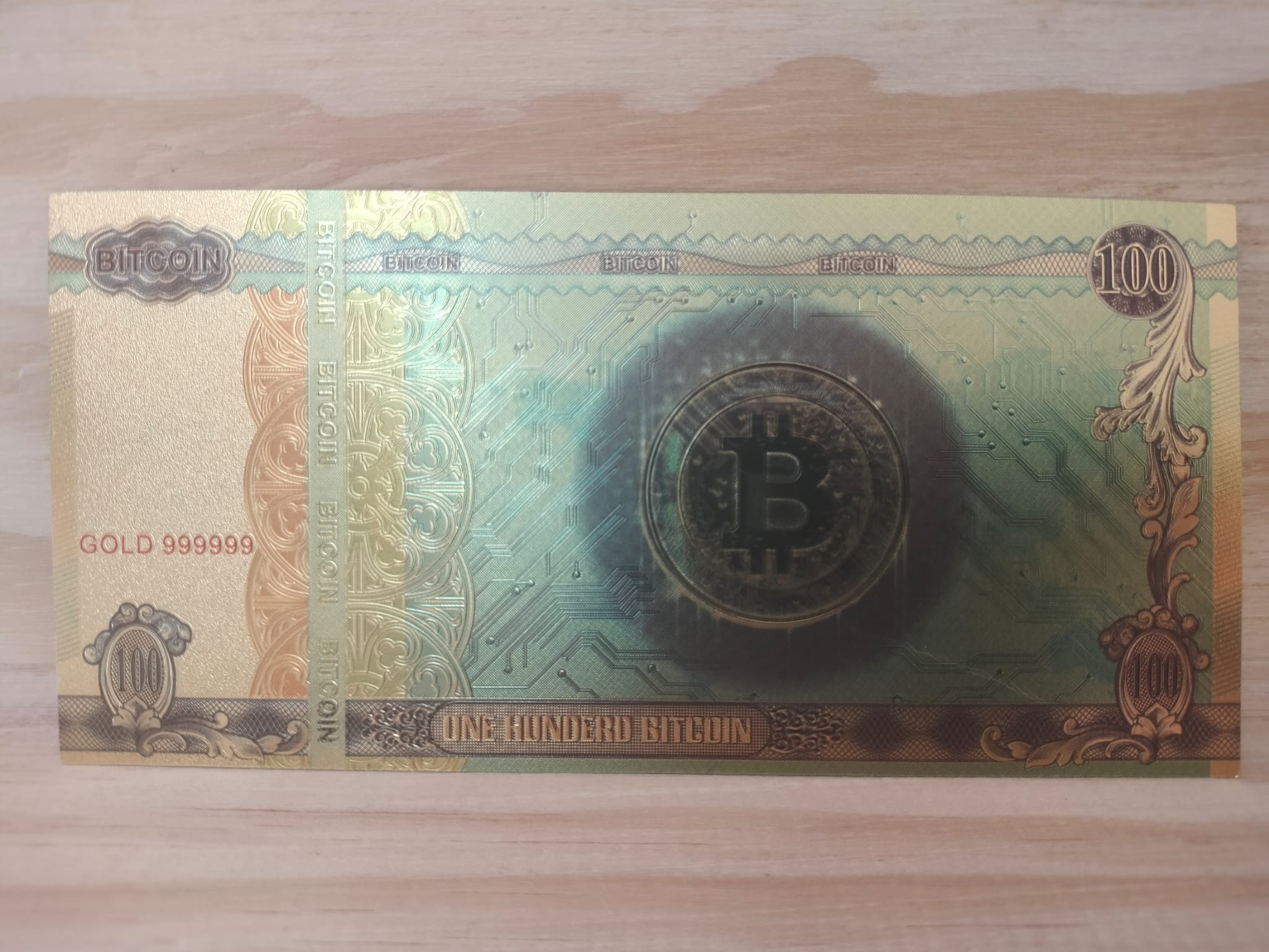Billete de colección de Bitcoin