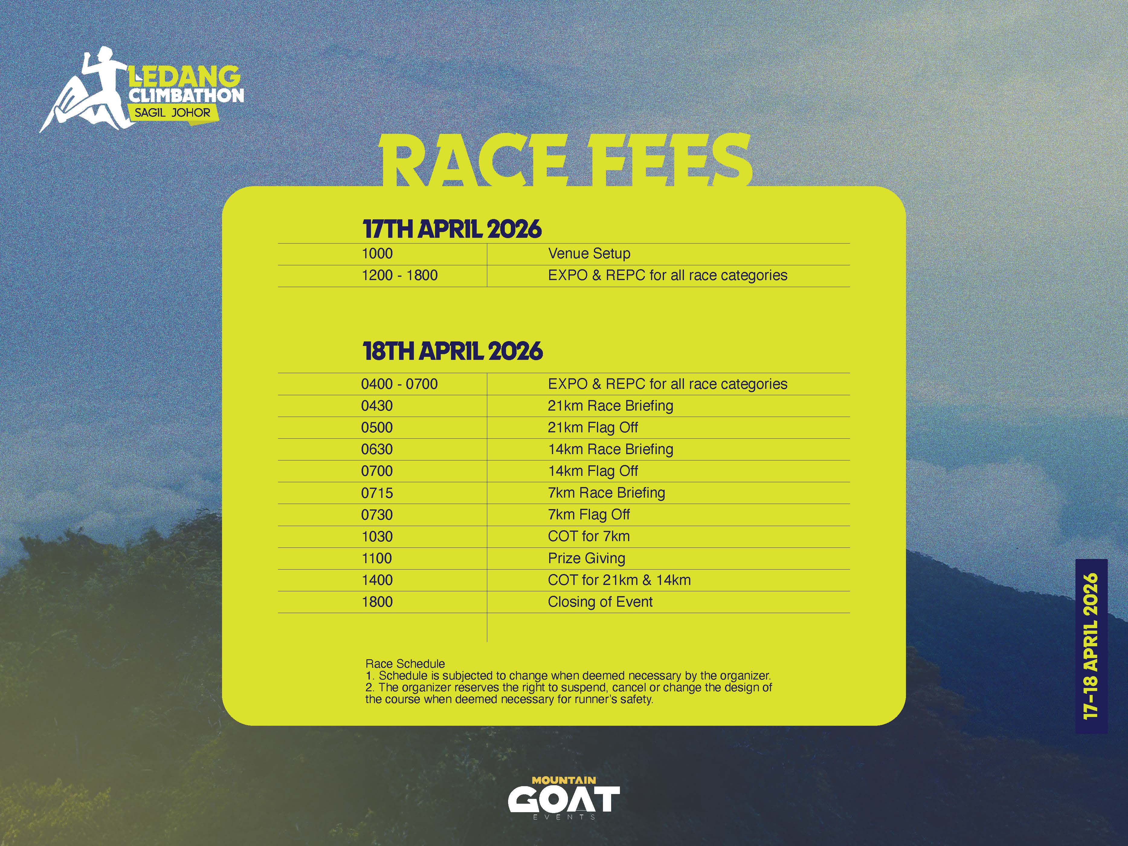 Ledang International Climbathon 2026