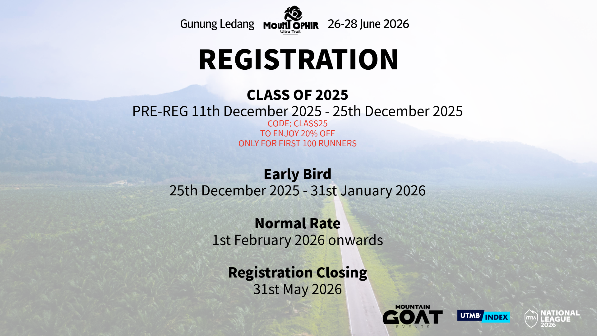 Mount Ophir Trail 2026