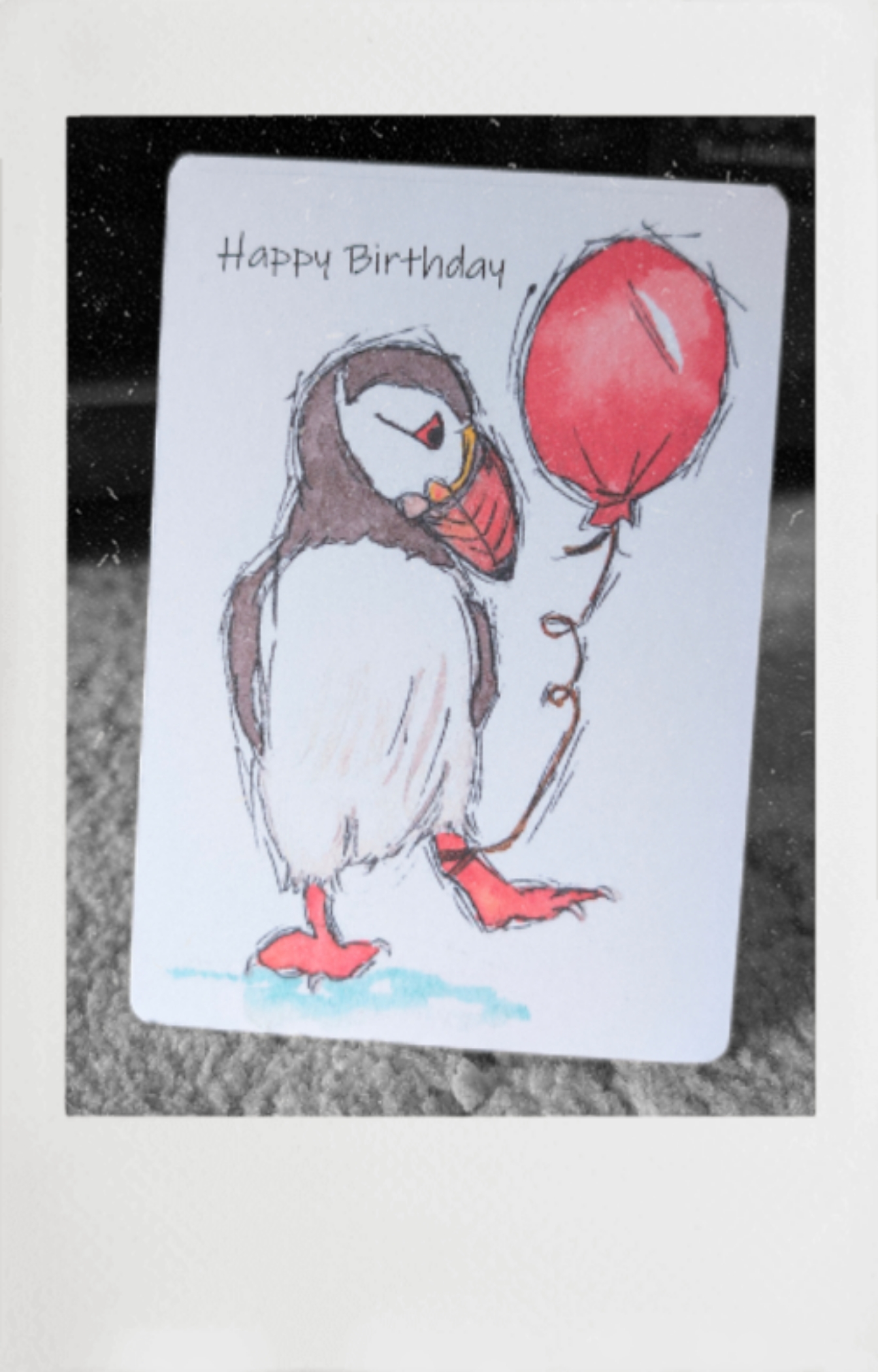 Puffin Birthday Card