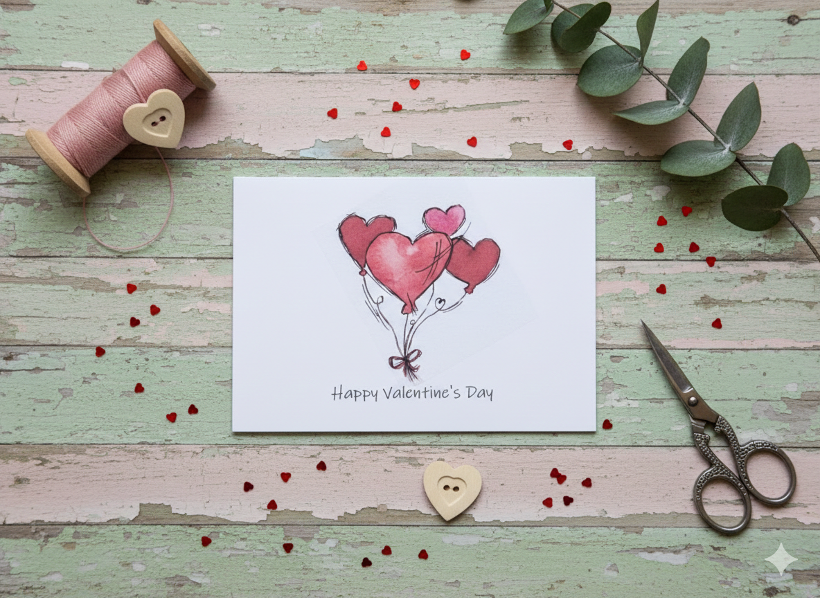 Heart balloons , strings