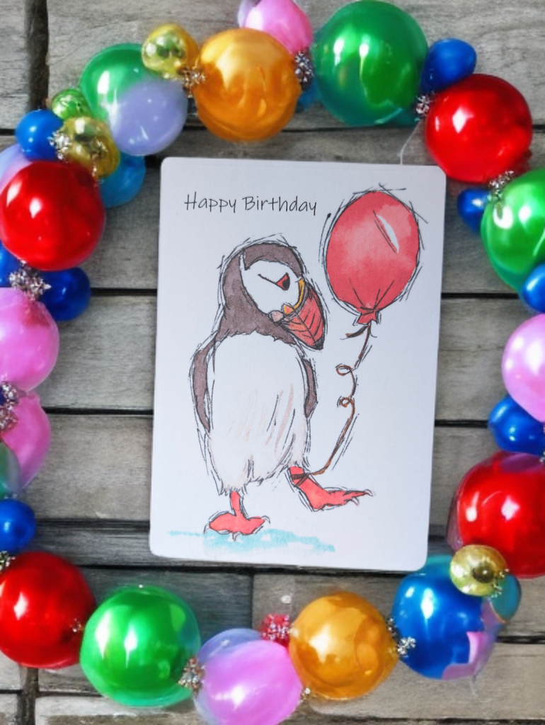 Puffin Birthday Card