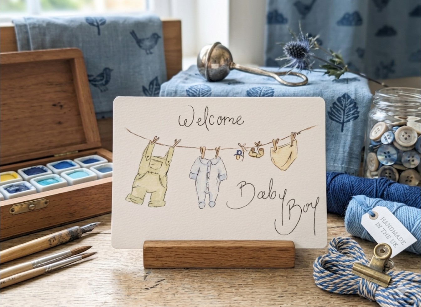 Welcome Baby Boy Card