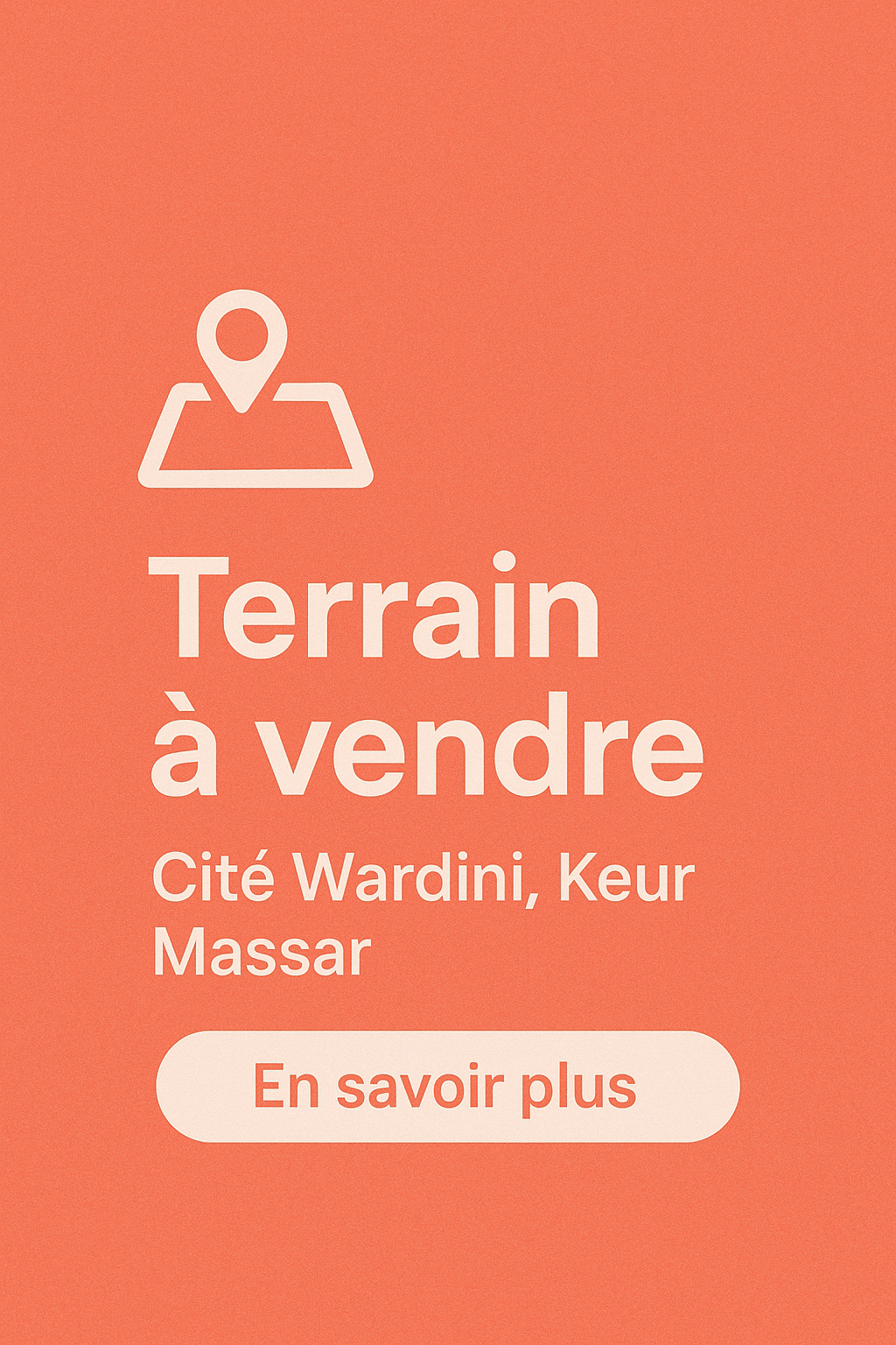 Terrain à vendre Cité Wardini, Keur Massar