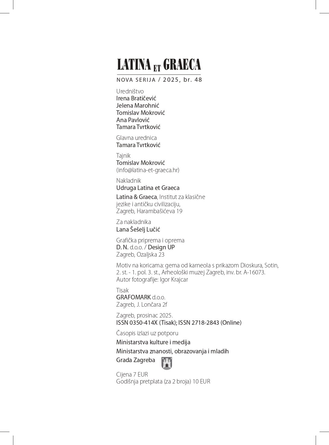 Časopis Latina et Graeca