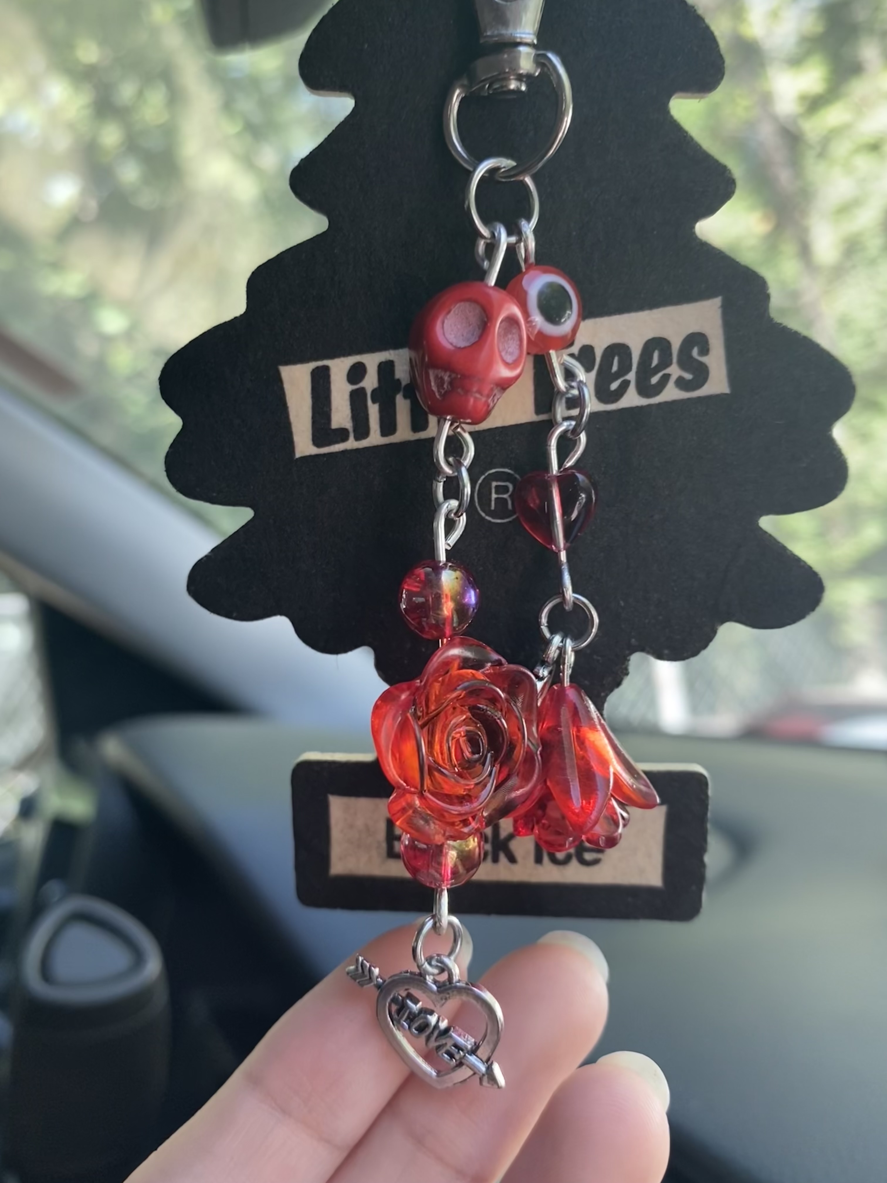 La Niña Roja/Red Santa Muerte Charm