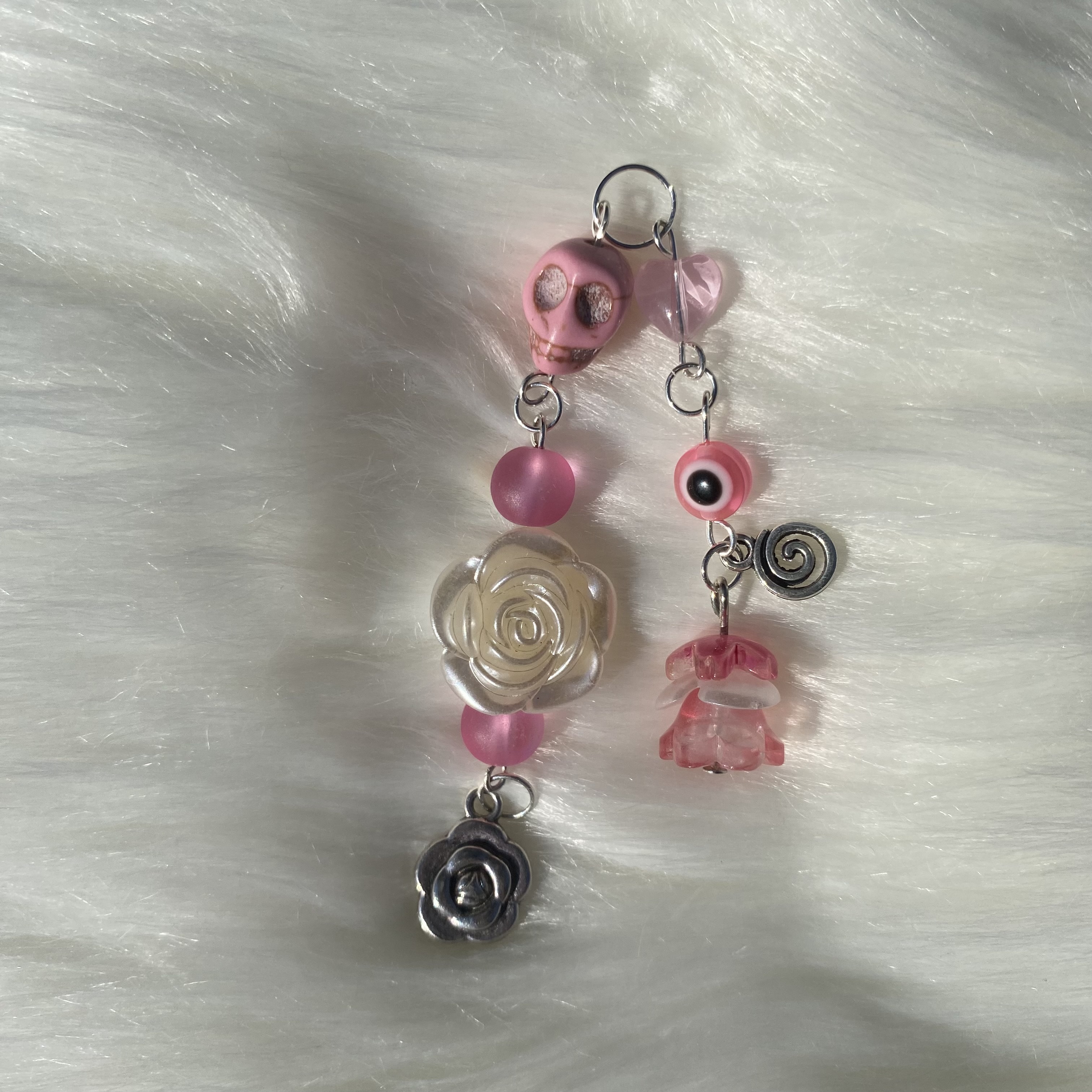 La Niña Rosita/Pink Santa Muerte Charm 