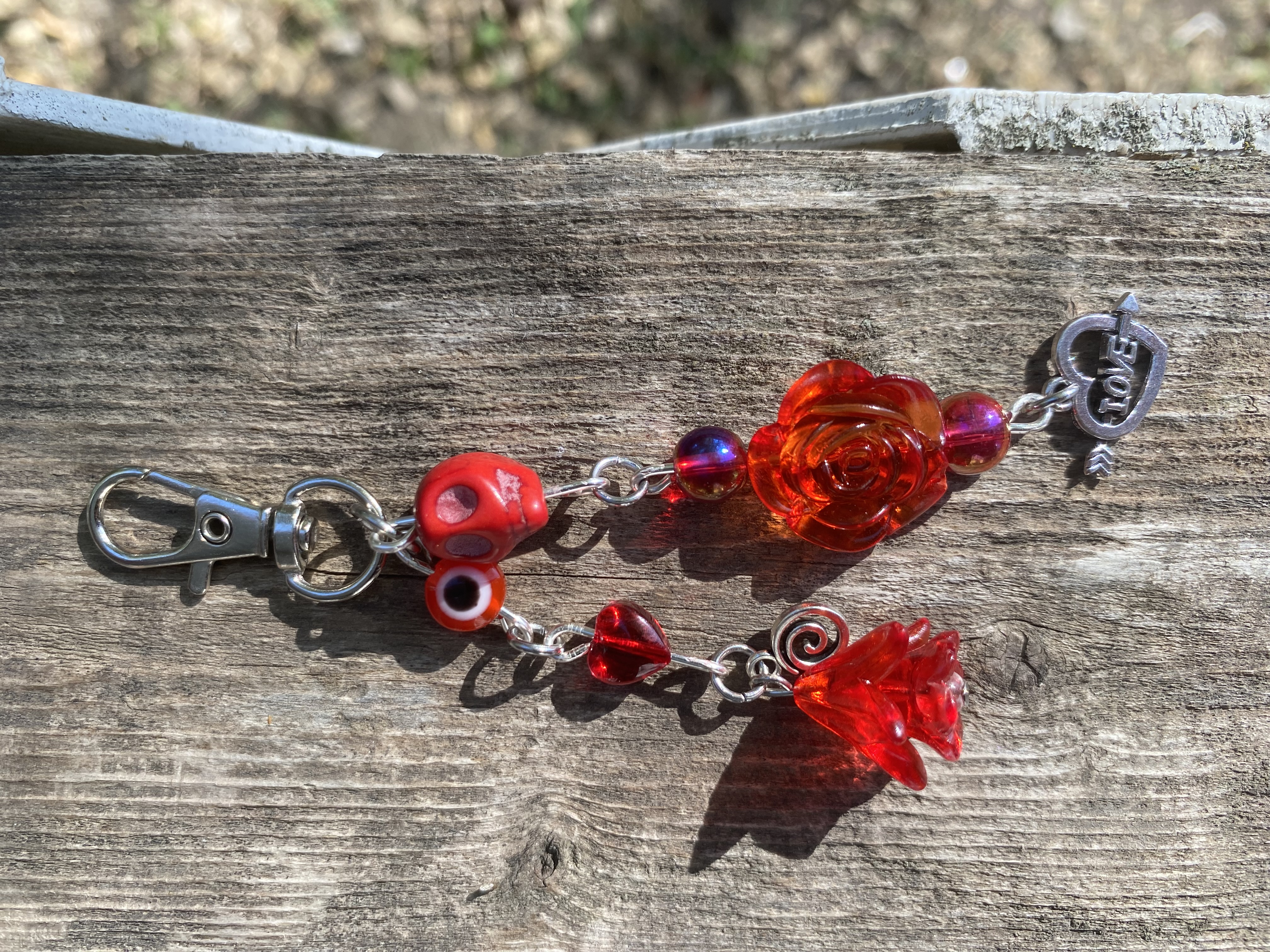 La Niña Roja/Red Santa Muerte Charm