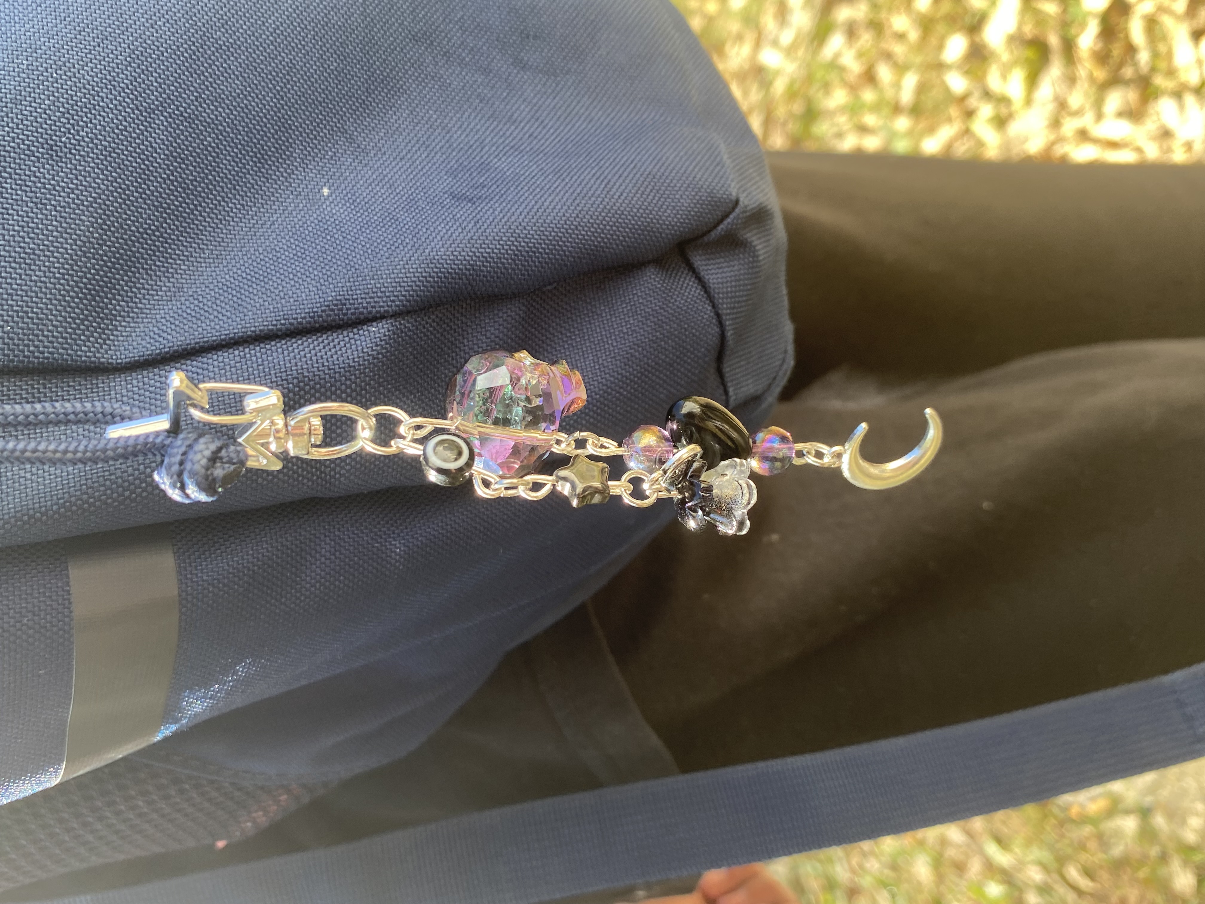 La Niña Negra/Black Santa Muerte Charm