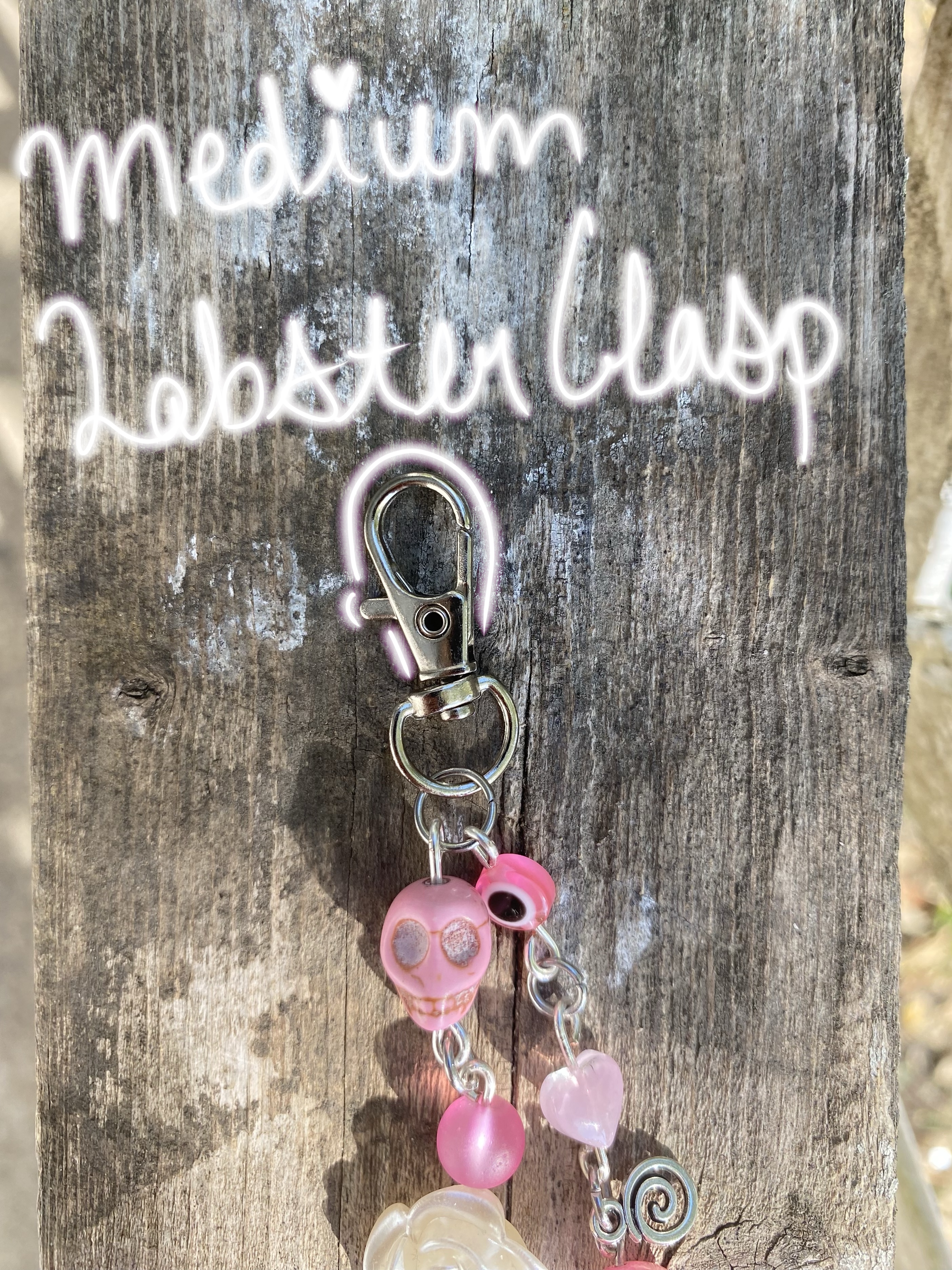 La Niña Transparente/Transparent Santa Muerte Charm