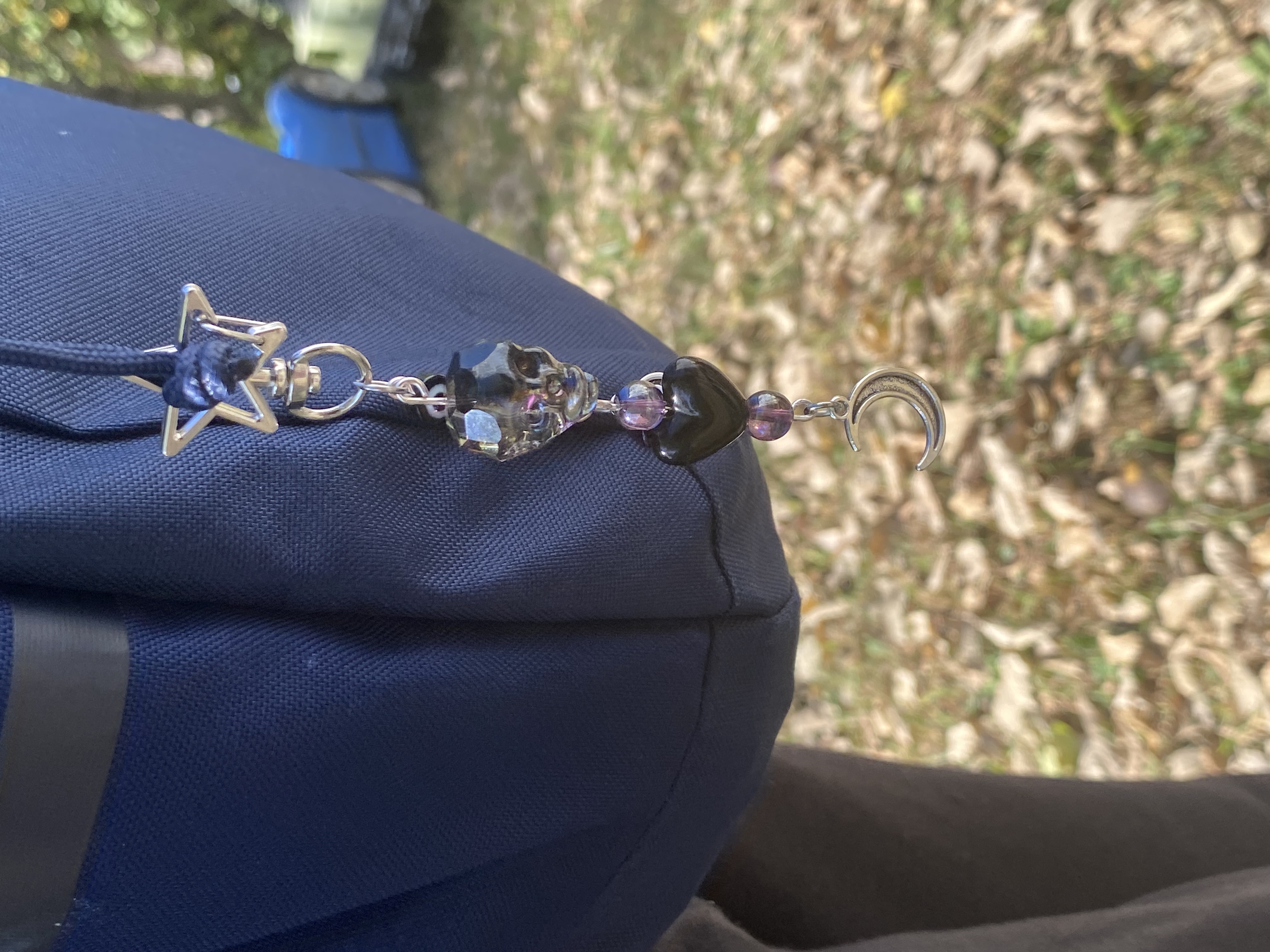 La Niña Negra/Black Santa Muerte Charm