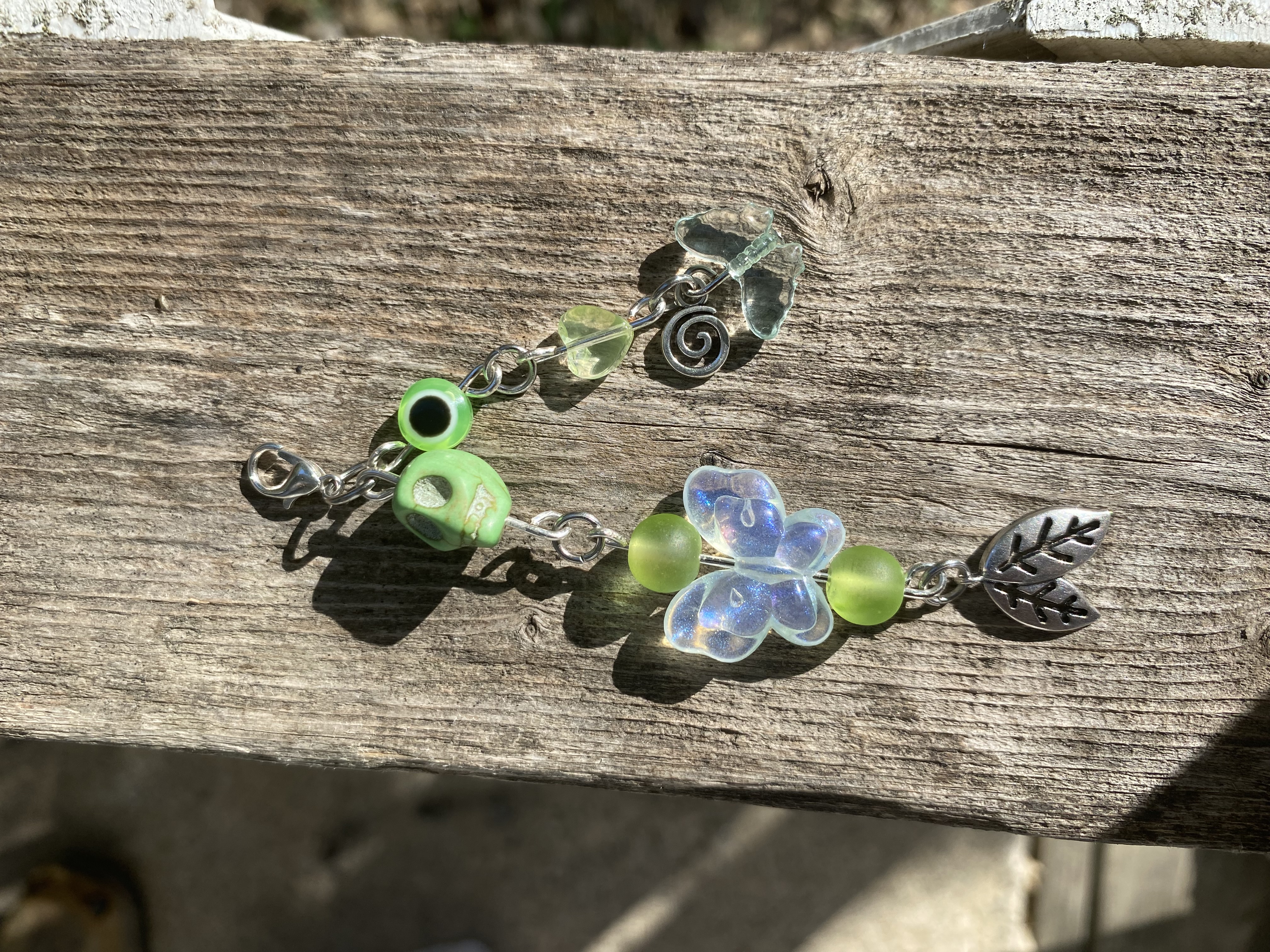 La Niña Verde/Green Santa Muerte Charm