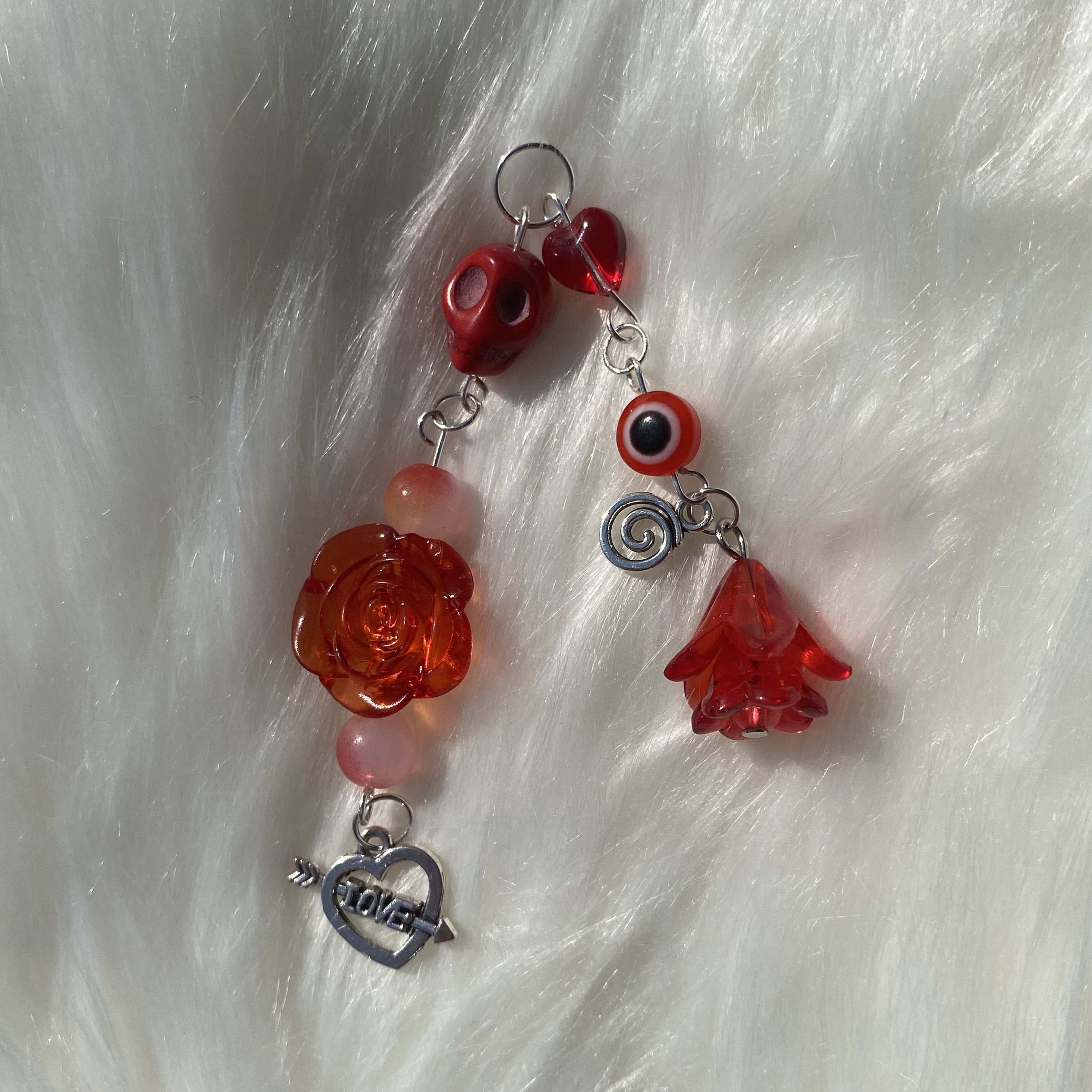 La Niña Roja/Red Santa Muerte Charm