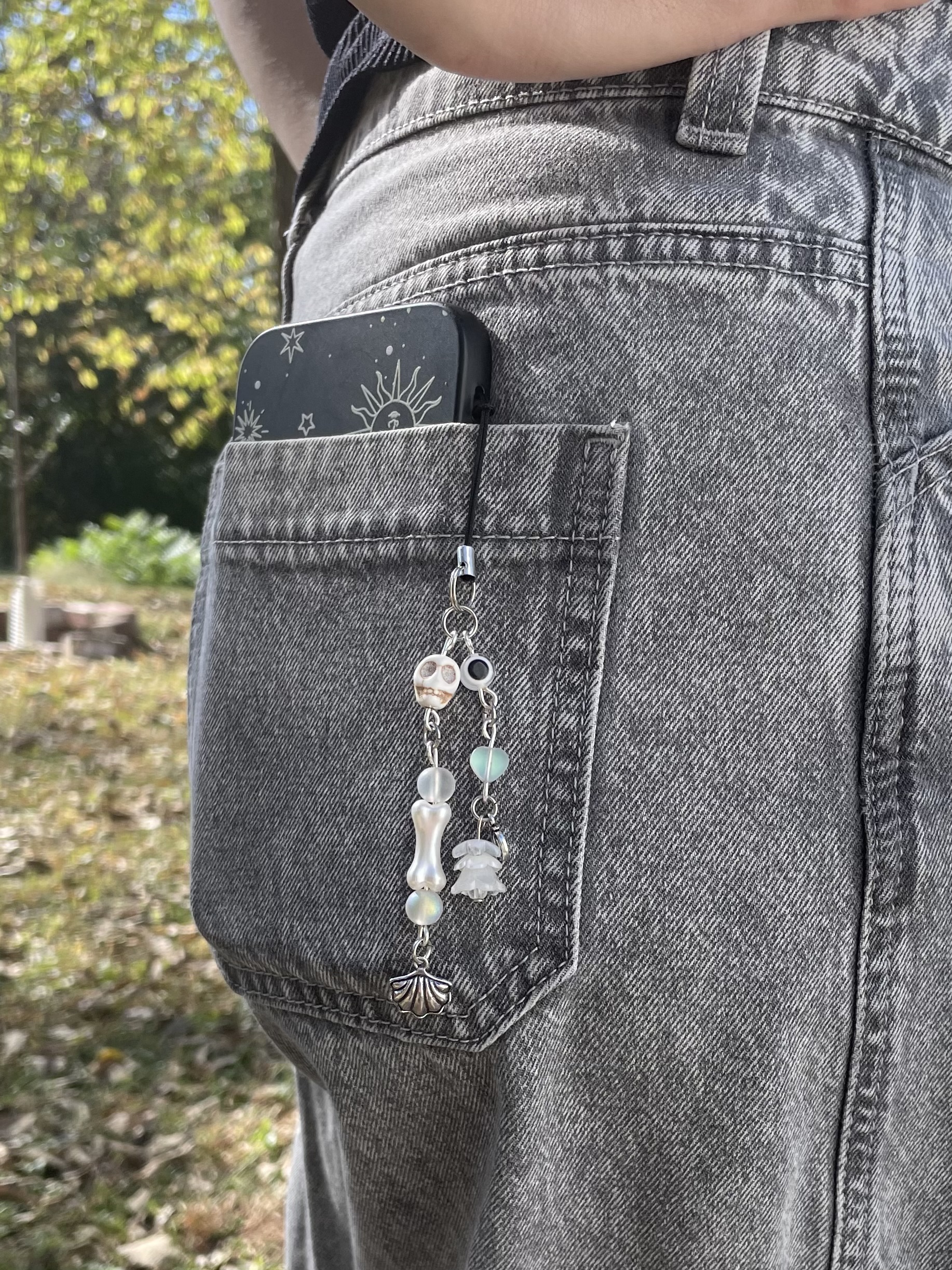 La Niña Blanca/White Santa Muerte Charm