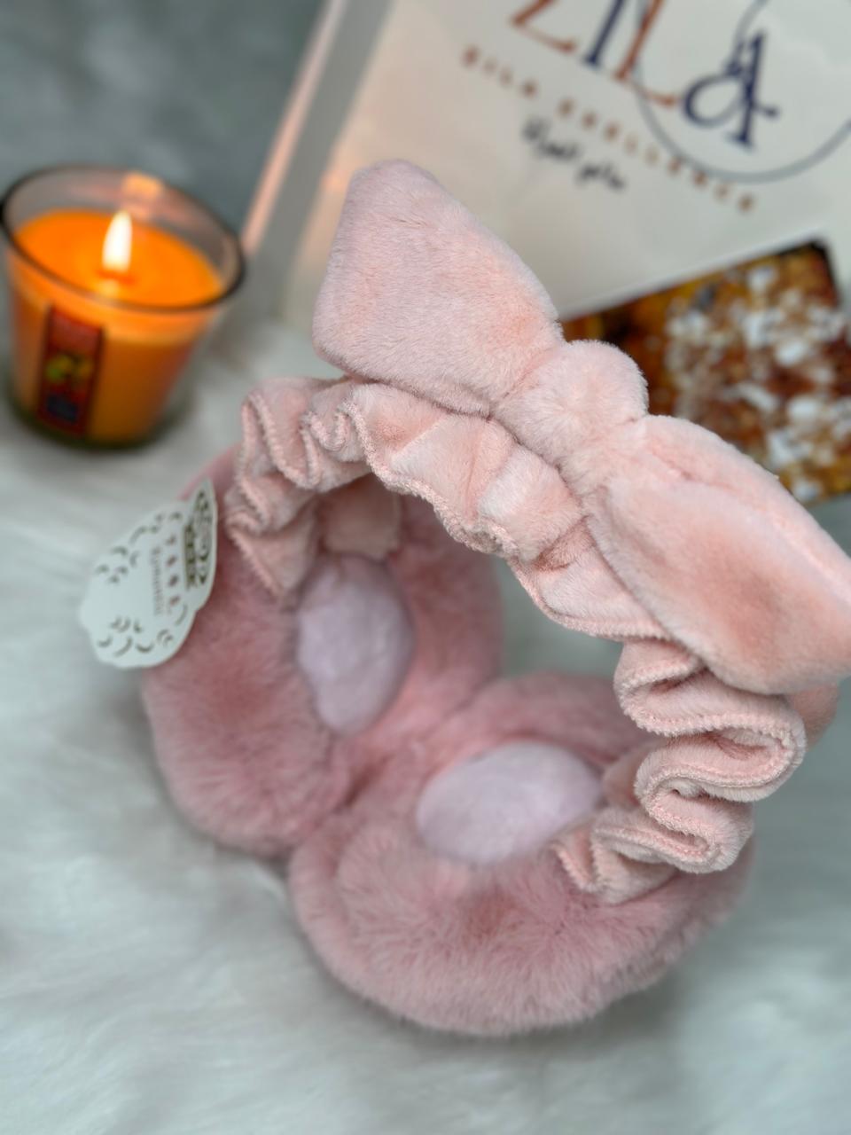 Plush Pink Ear Muffs