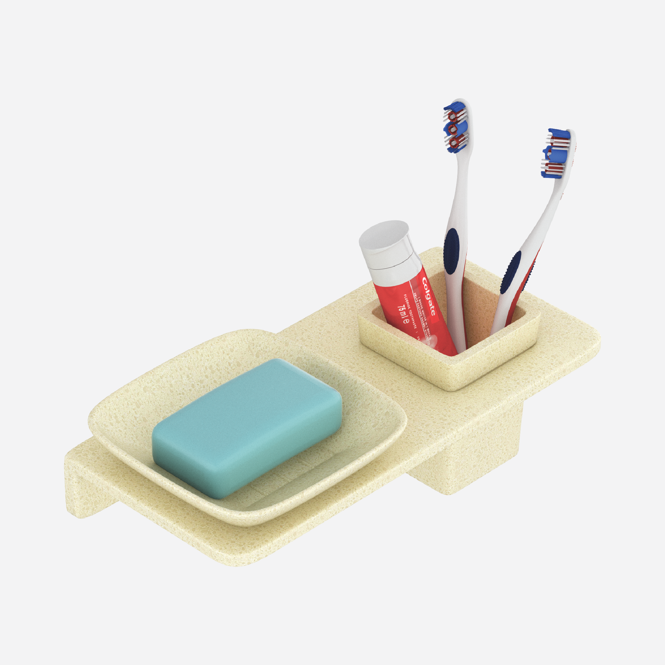 Small Square Soap Dish With Glass