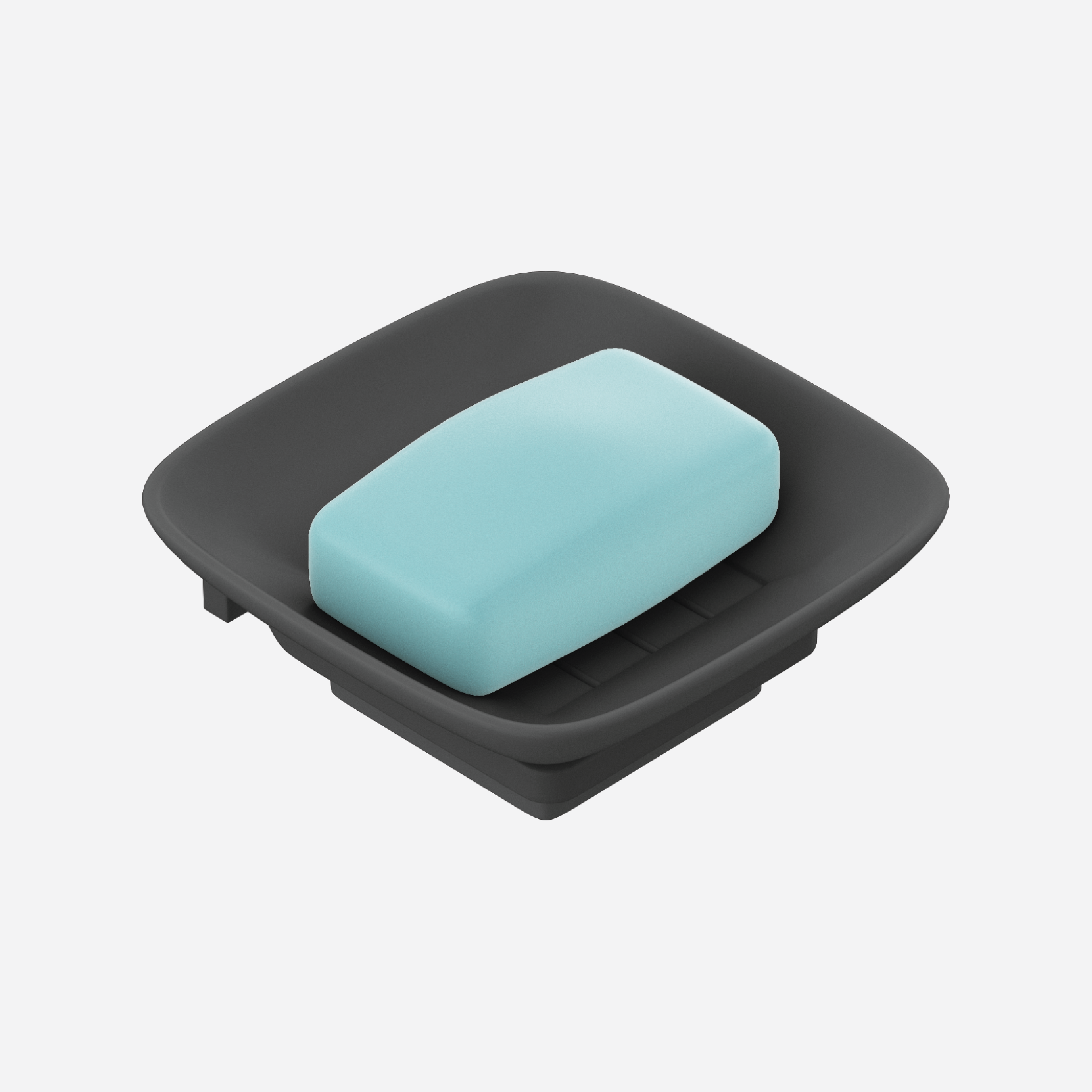 Small Square Soap Dish With Holder