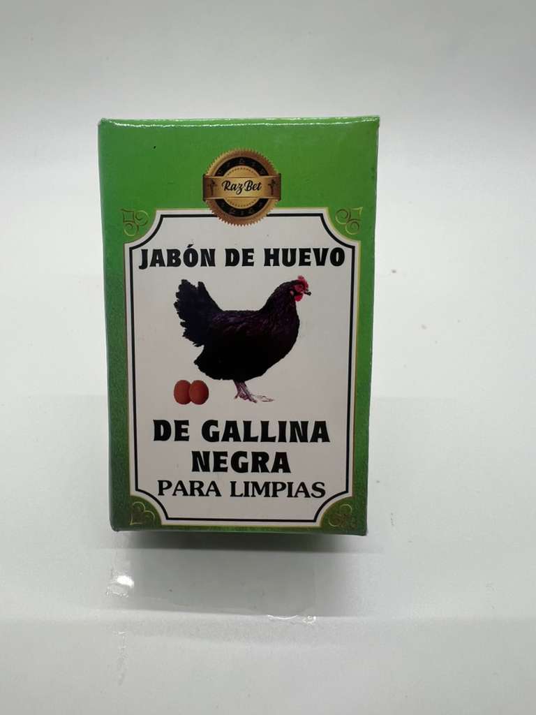 Jabón de huevo de gallina negra