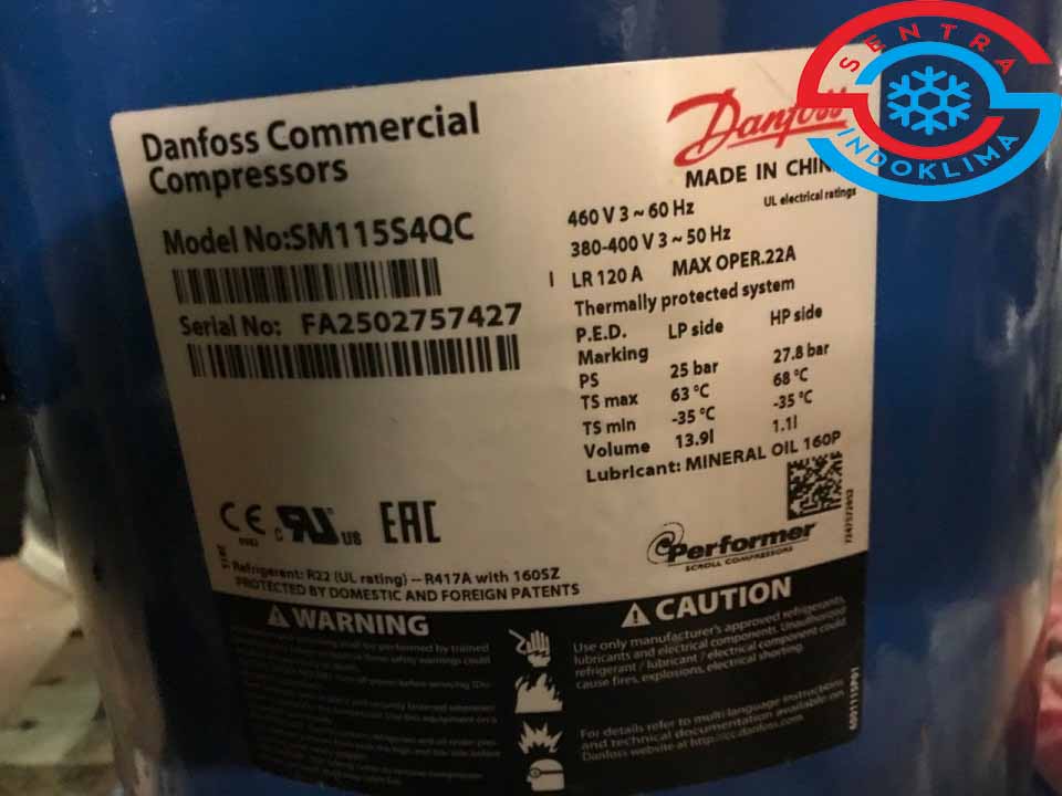 Kompresor Danfoss SM115S4QC