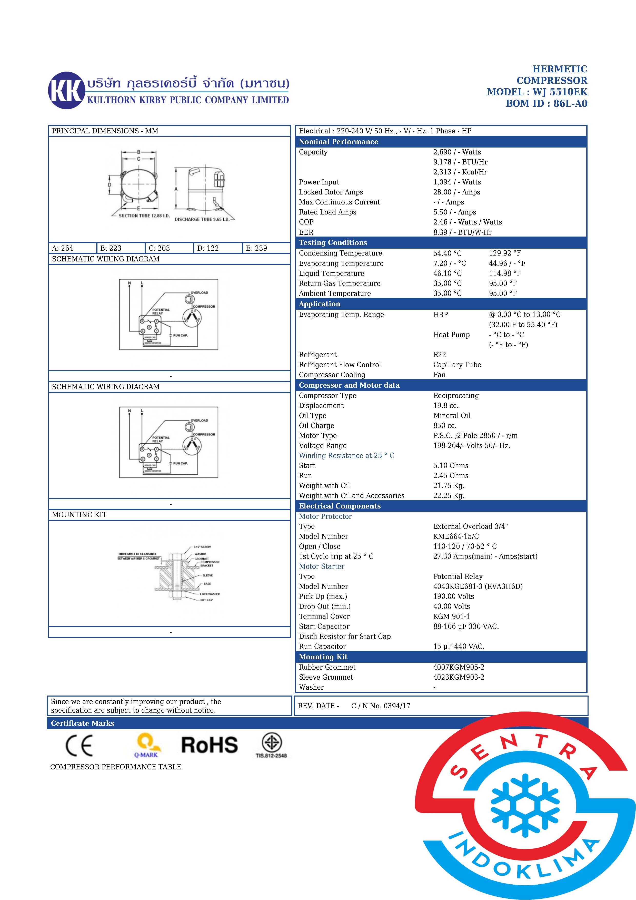 Kompresor WJ5510EK Kulthron