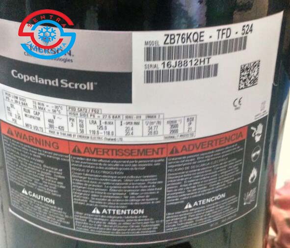 Kompresor ZB76KQE-TFD-524