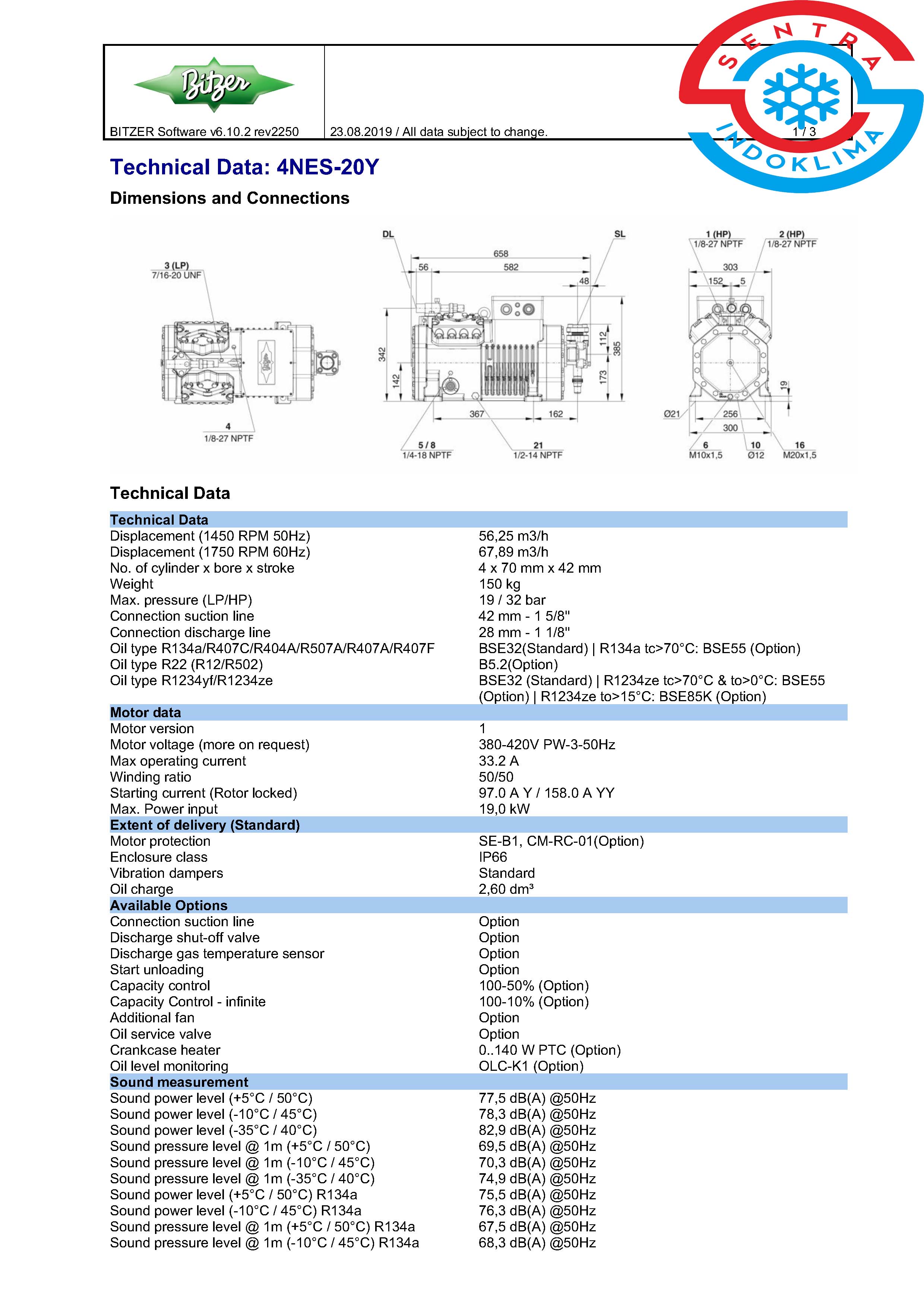 Kompresor Bitzer 4NES-20Y-40P