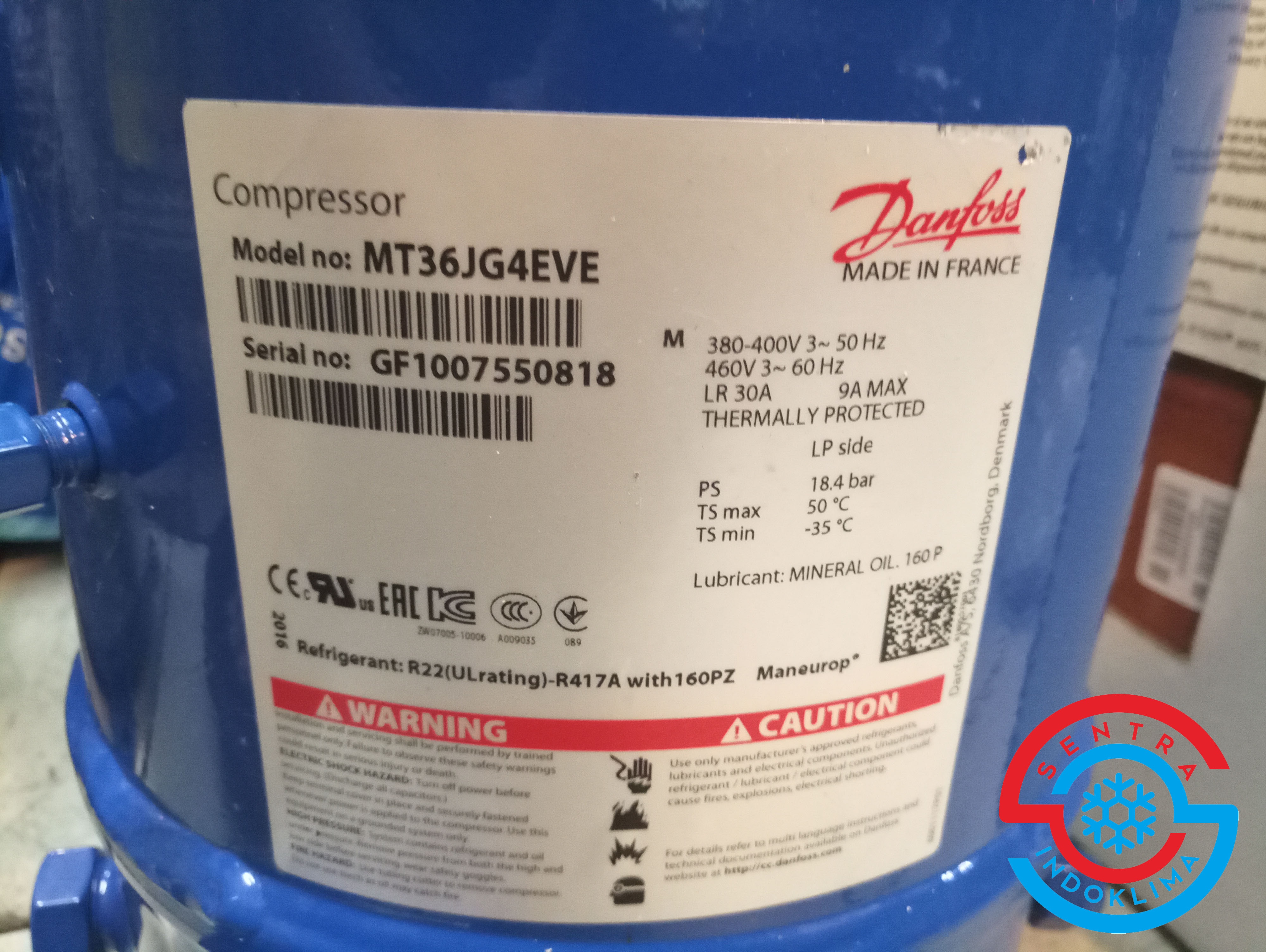 Kompresor Danfoss MT36JG4EVE
