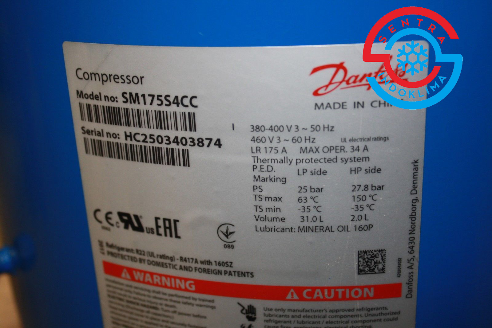 Kompresor Danfoss SM175S4CC