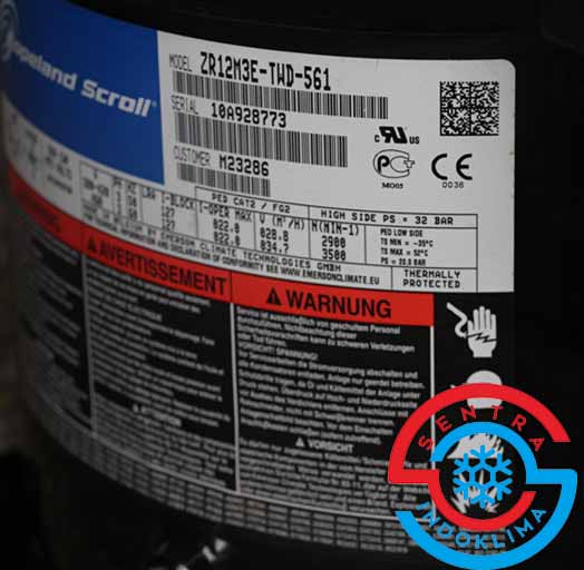Kompresor AC Copeland Scroll ZR12M3E-TWD-561