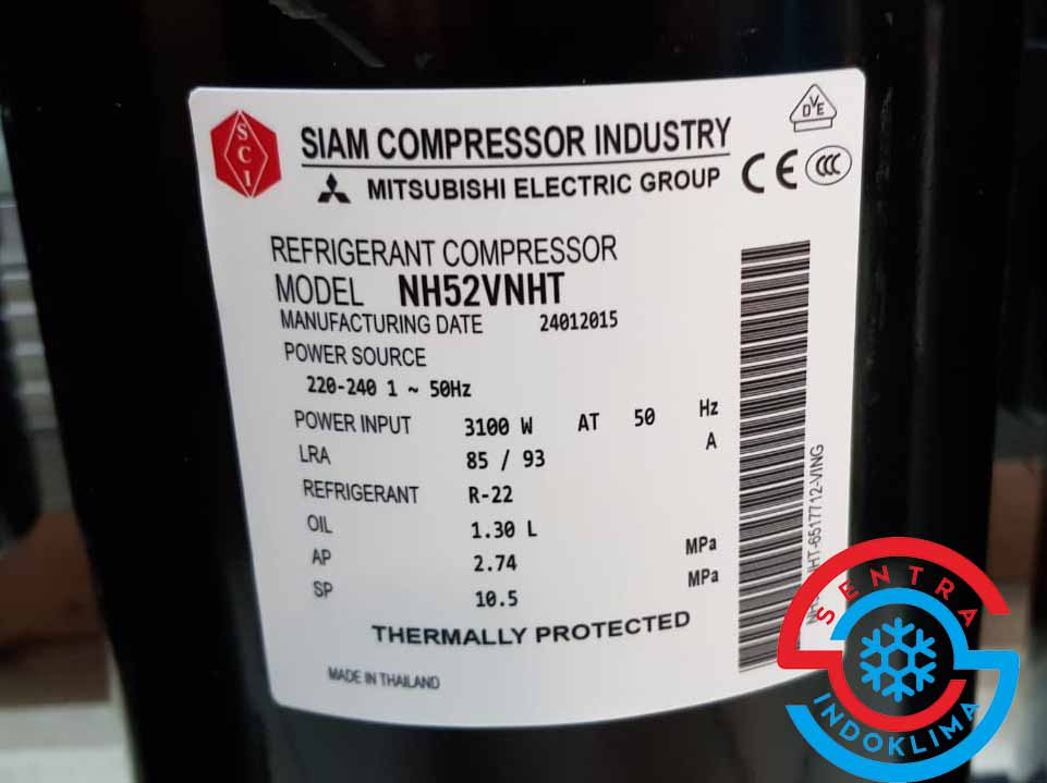 Kompresor Siam NH52VNHT Mitsubishi