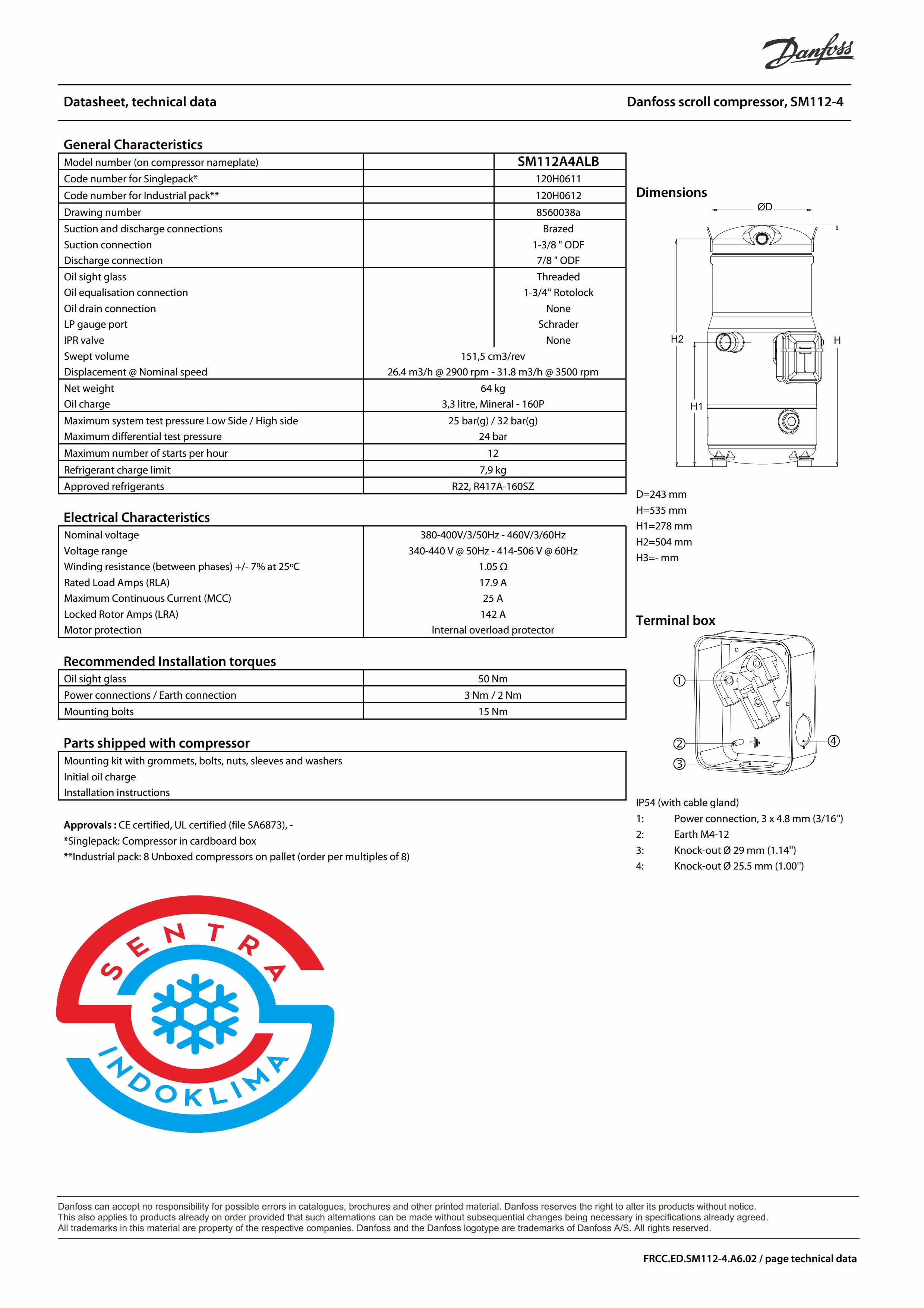 Kompresor SM112A4ALB