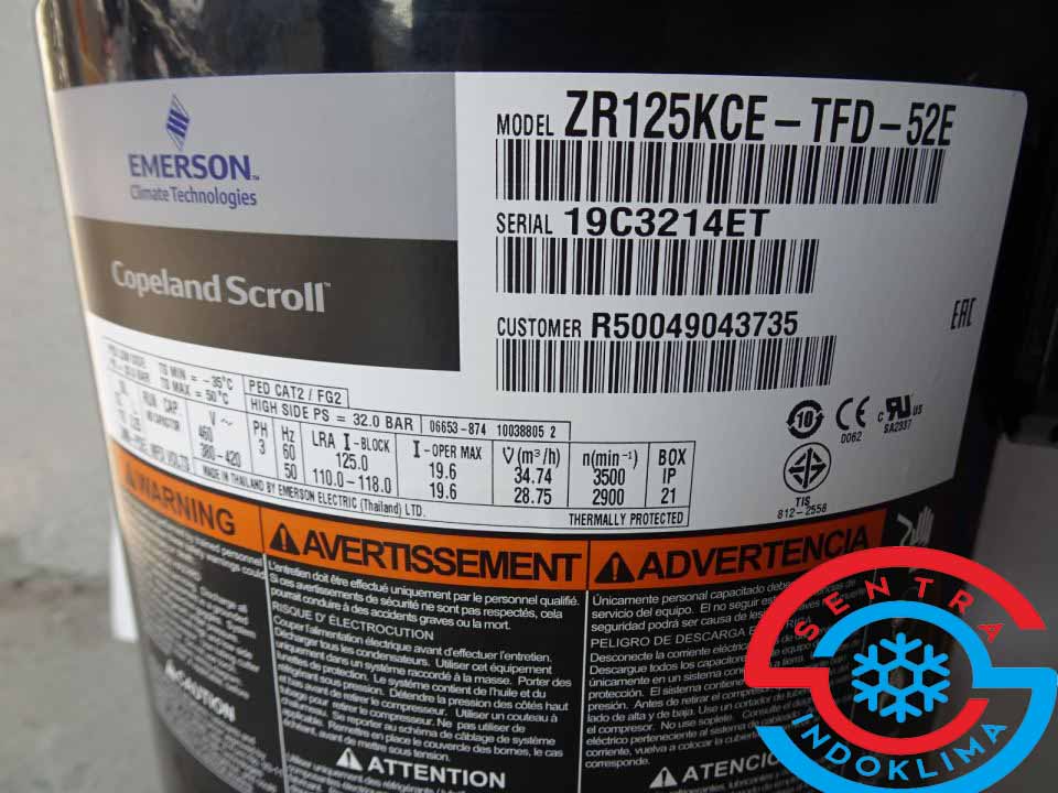 Kompresor ZR125KCE-TFD-52E