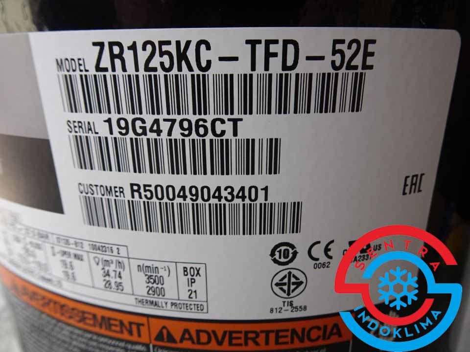 Kompresor ZR125KC-TFD-52E
