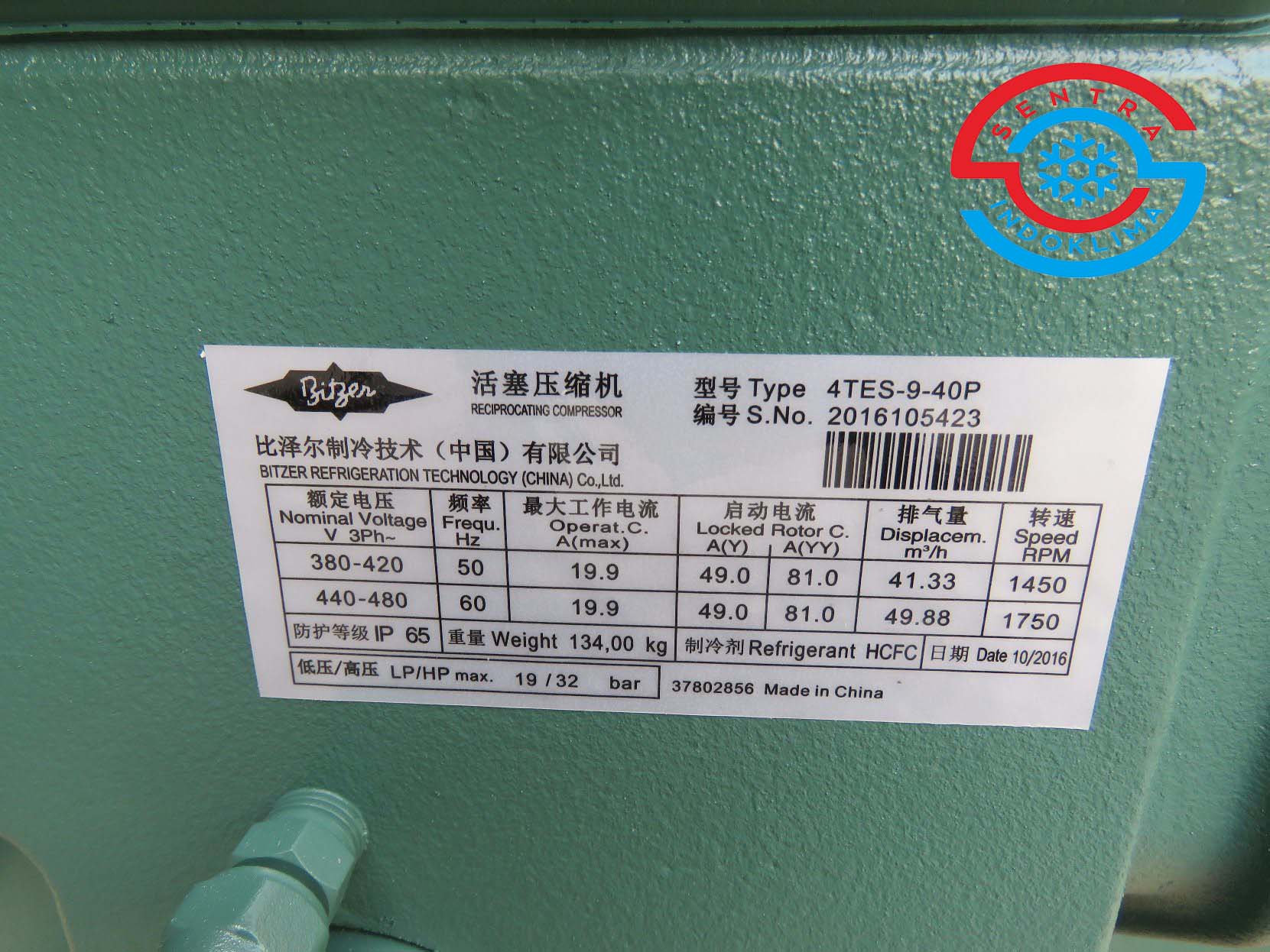 Kompresor Bitzer 4TES-9Y