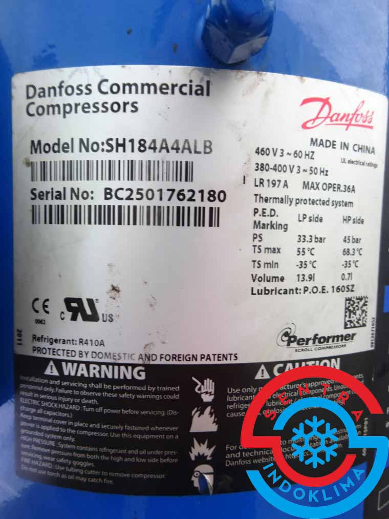 Compressor SH184A4ALB Danfoss