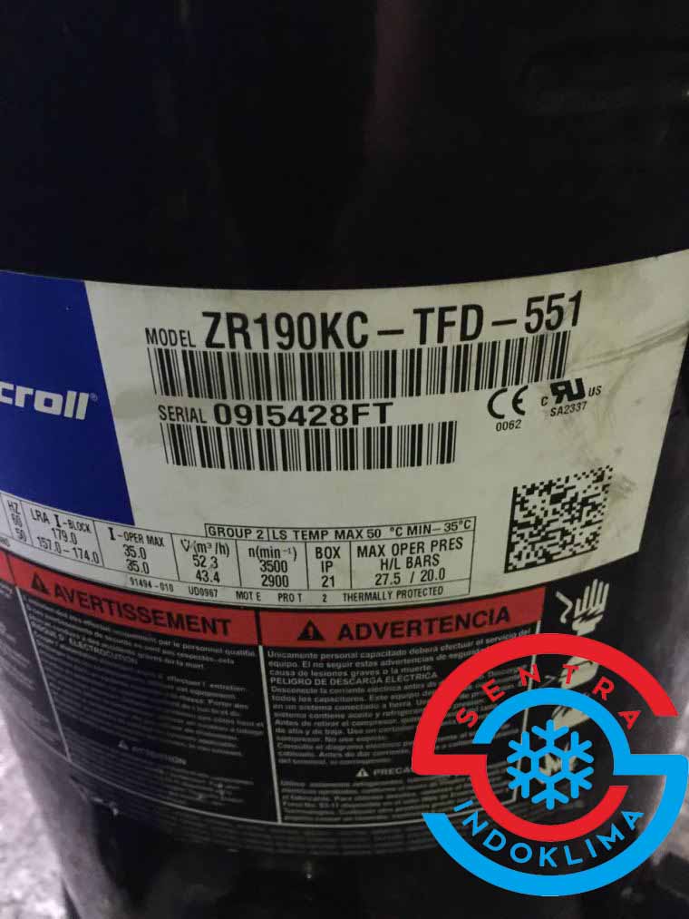 Kompresor Copeland ZR190KC-TFD-551